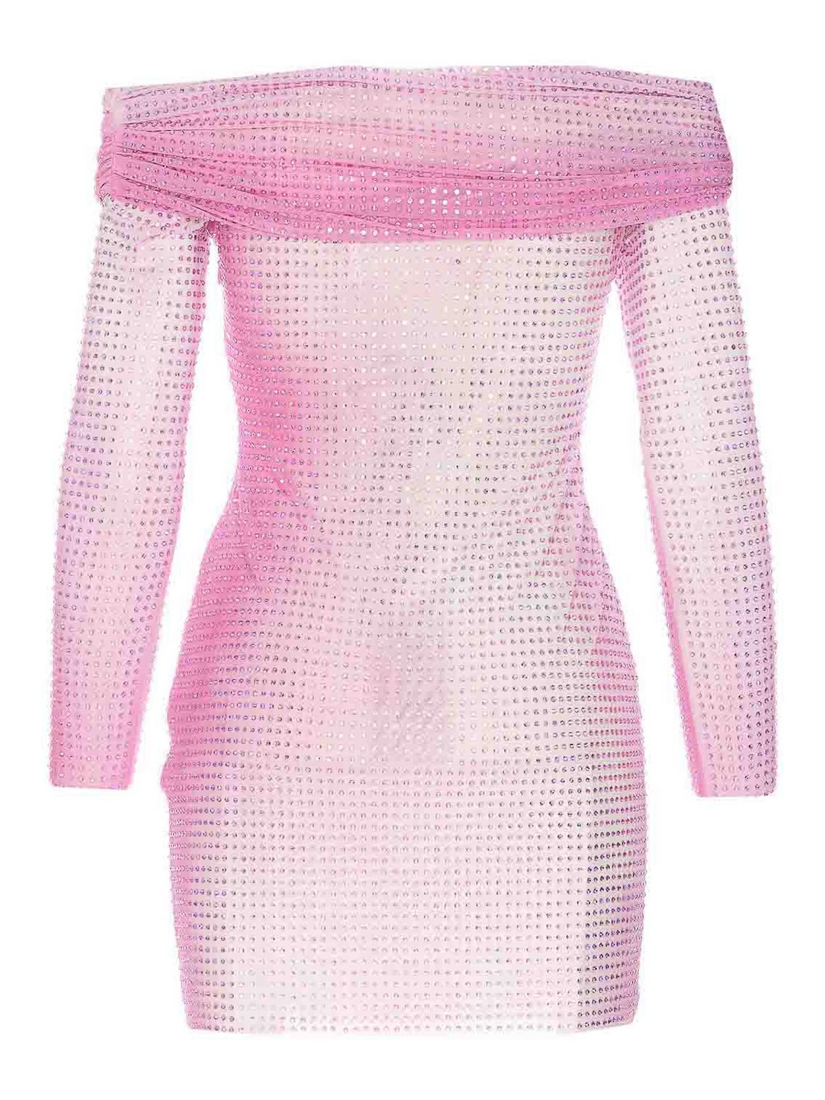 Self Portrait Contour print mini dress - Nude & Neutrals|121SPINK