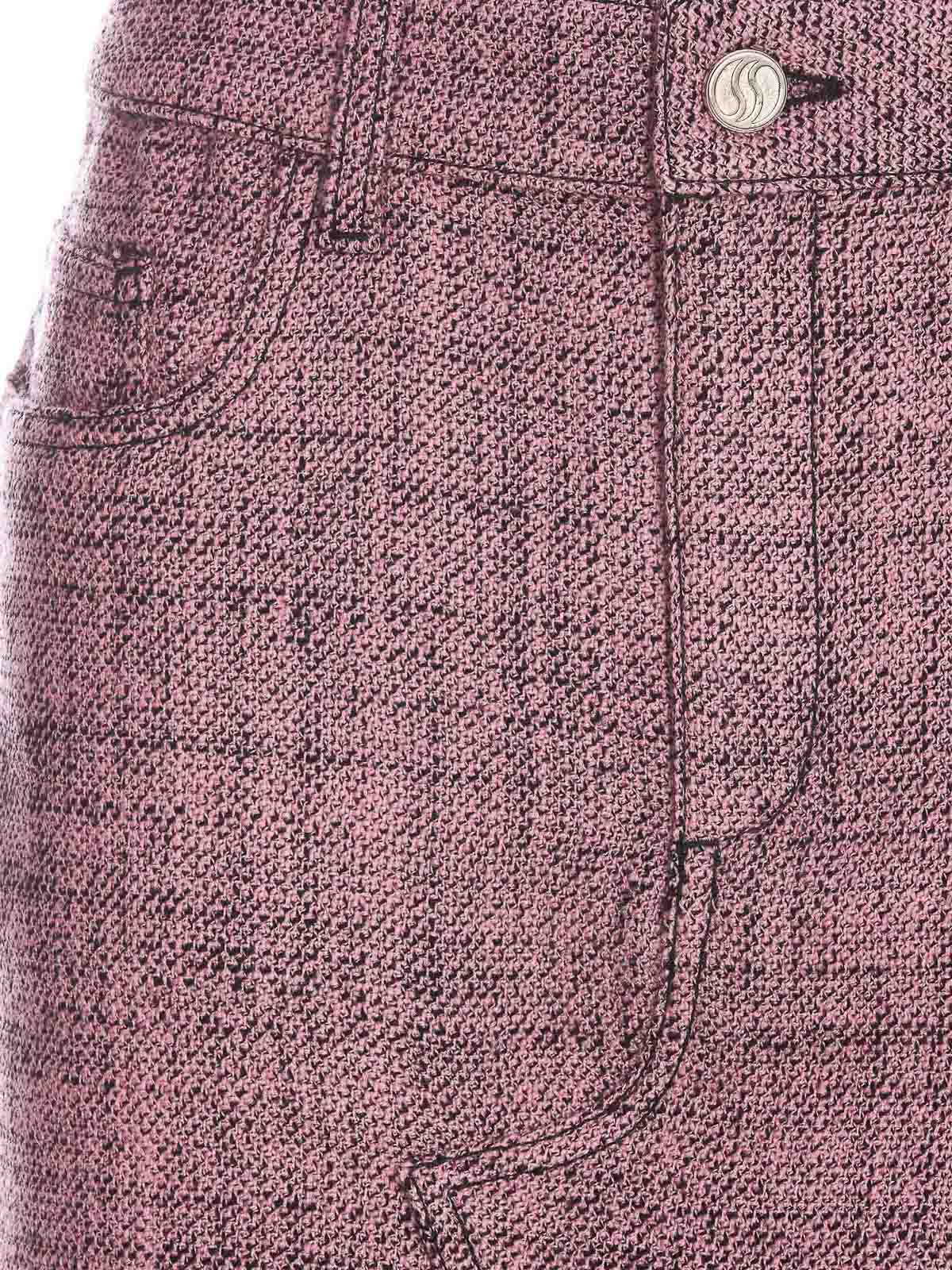 Shop Stella Mccartney Mouline Mini Skirt In Nude & Neutrals