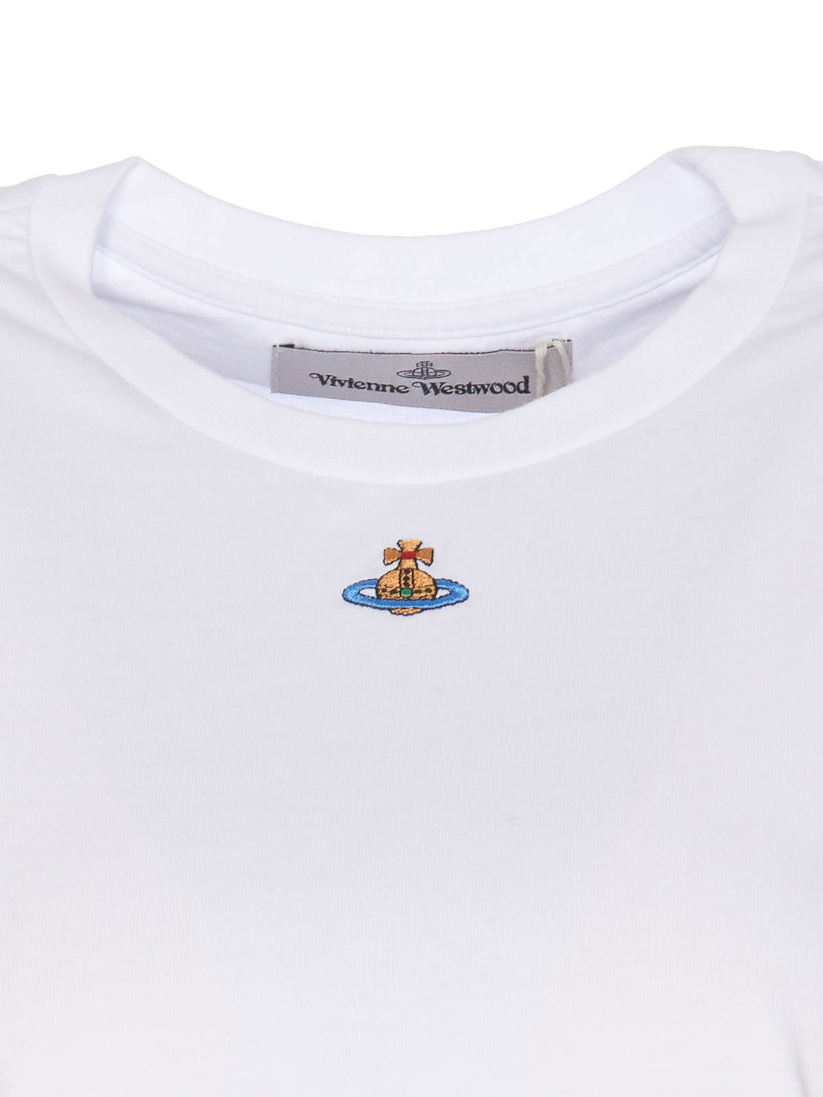 Shop Vivienne Westwood White T-shirt Orb Logo