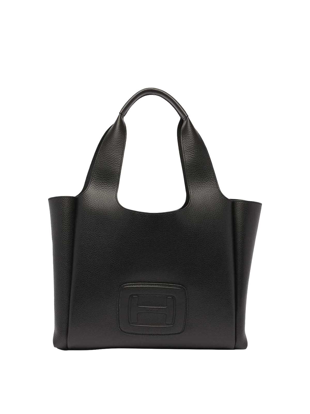 Hogan Medium H Shopping Bag In Black