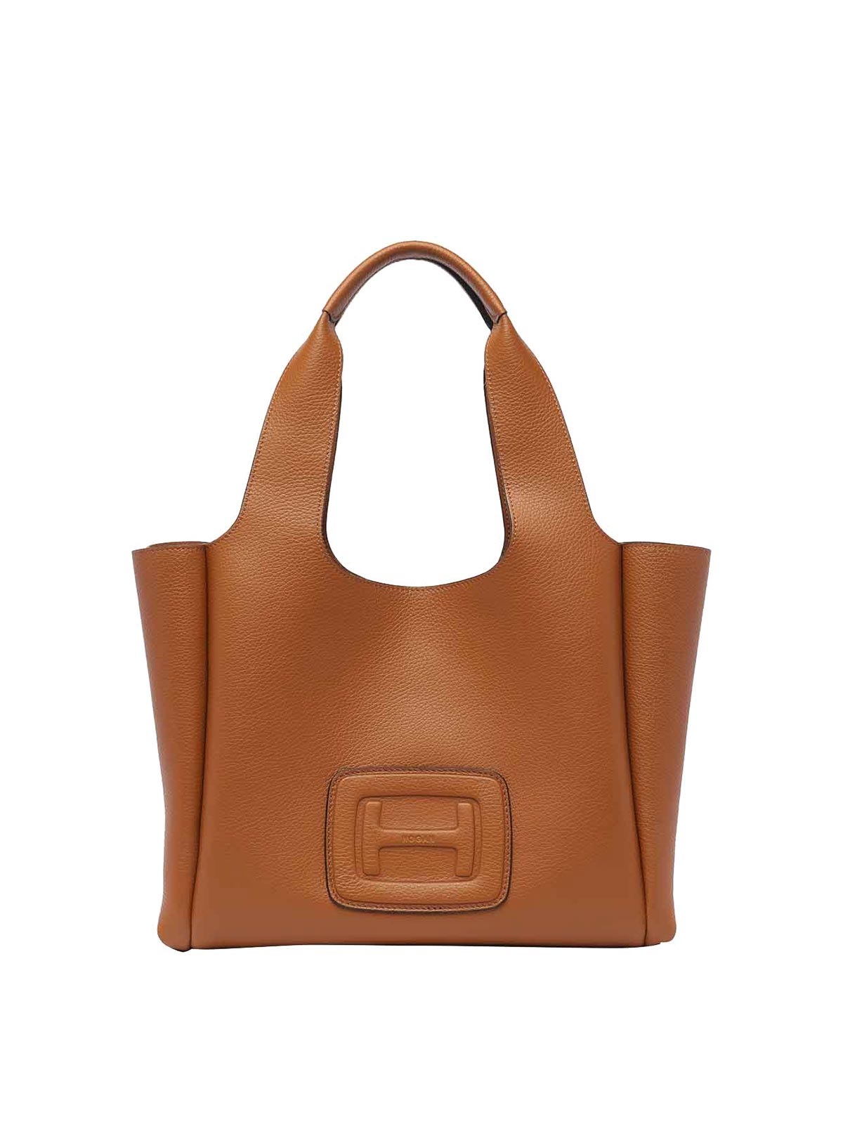 Hogan Medium H Shopping Bag In Brown