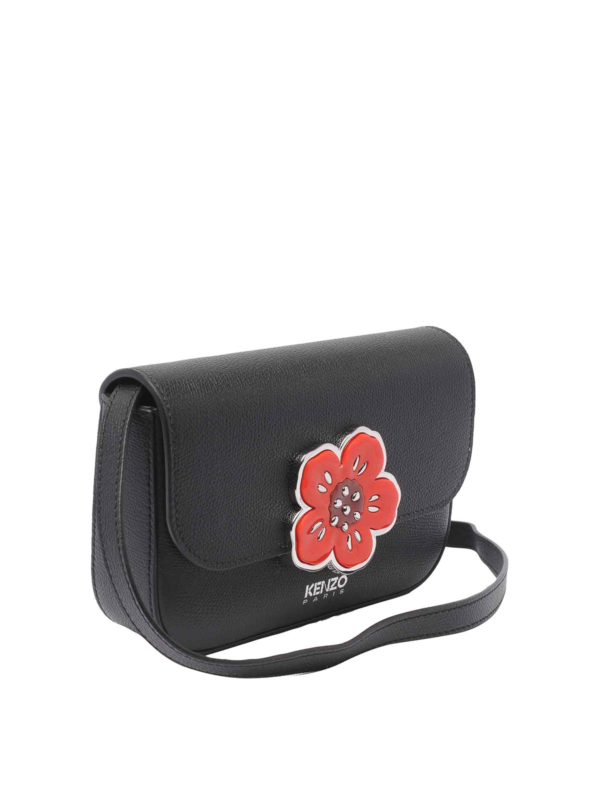 Kenzo Kenzo Black Flower Crossbody - Black - Women|FD52SA418L0199