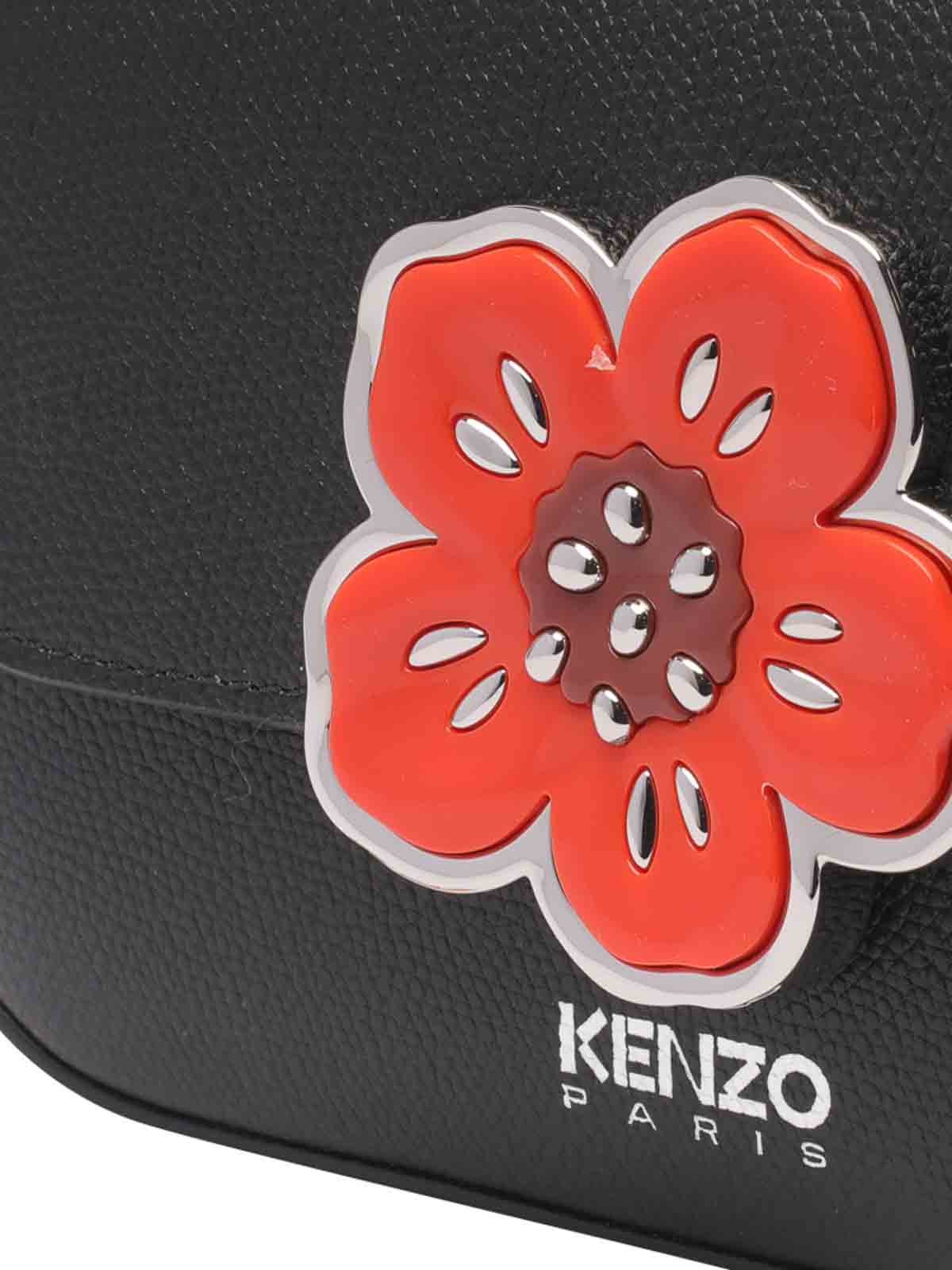 Kenzo Kenzo Black Flower Crossbody - Black - Women|FD52SA418L0199