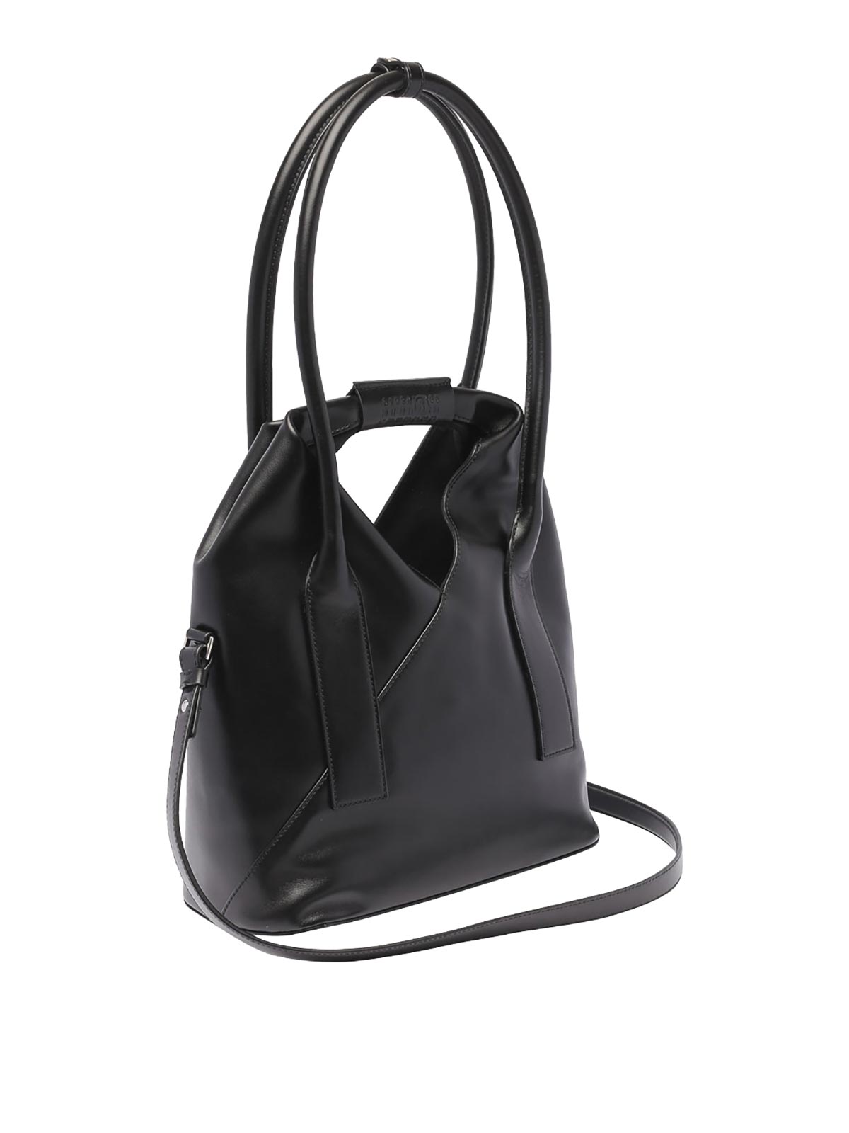 MM6 Maison Margielaトライアングル ジップ クロスボディバッグ MM6 Maison Margielaのオフホワイト トライアングル クロスボディ