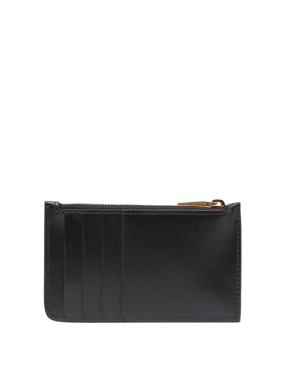 Shop Tod's Leather Cardholder In Black