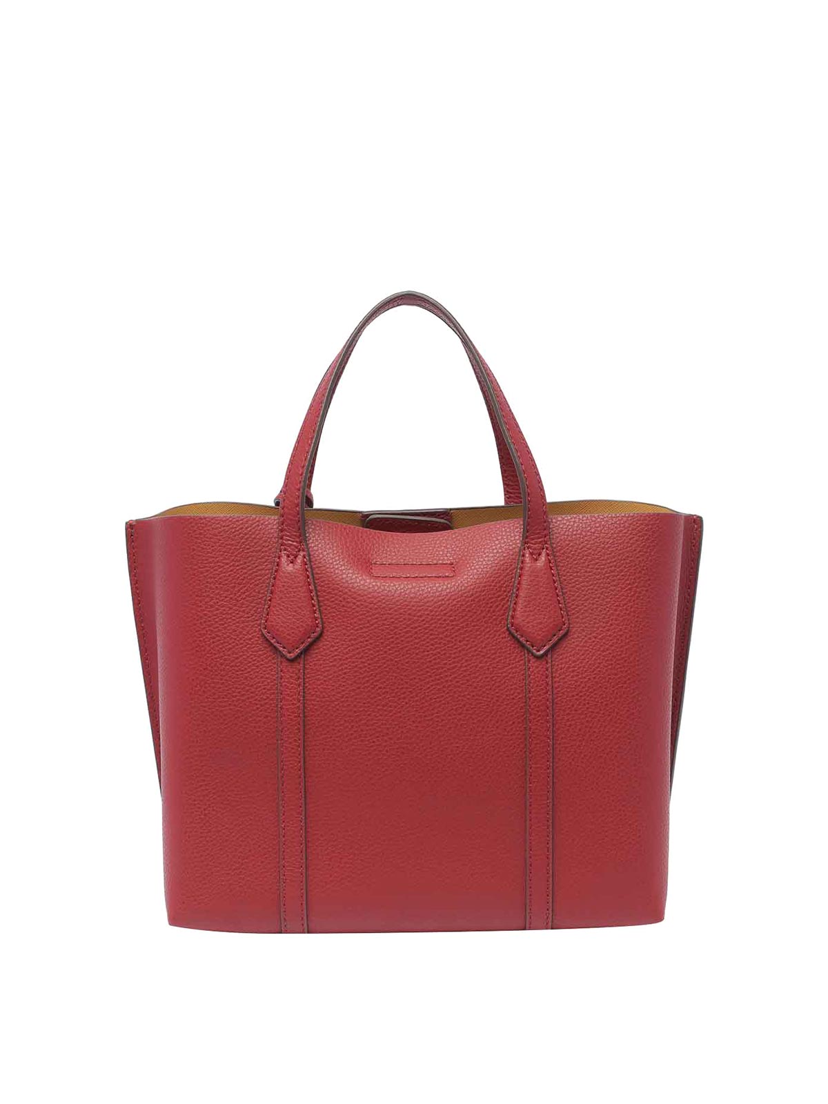 Shop Tory Burch Small Perry Shopping Bag In Red