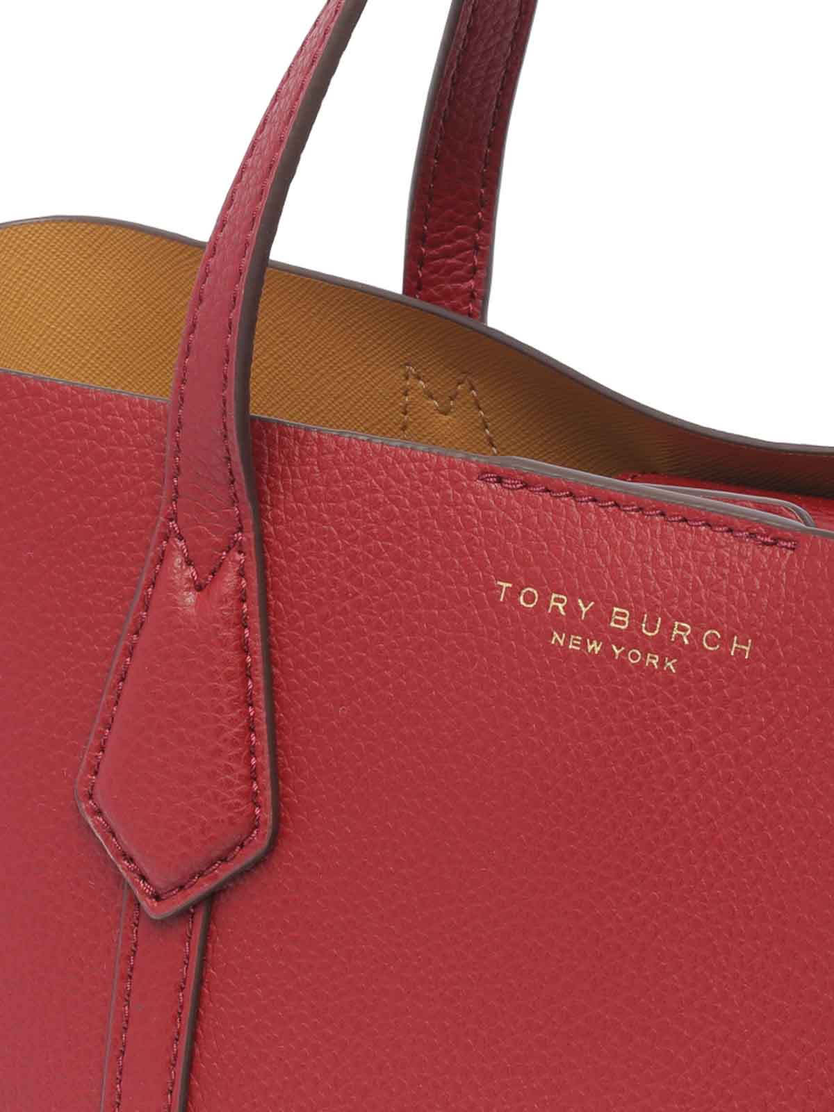 Shop Tory Burch Mini Perry Leather Tote
