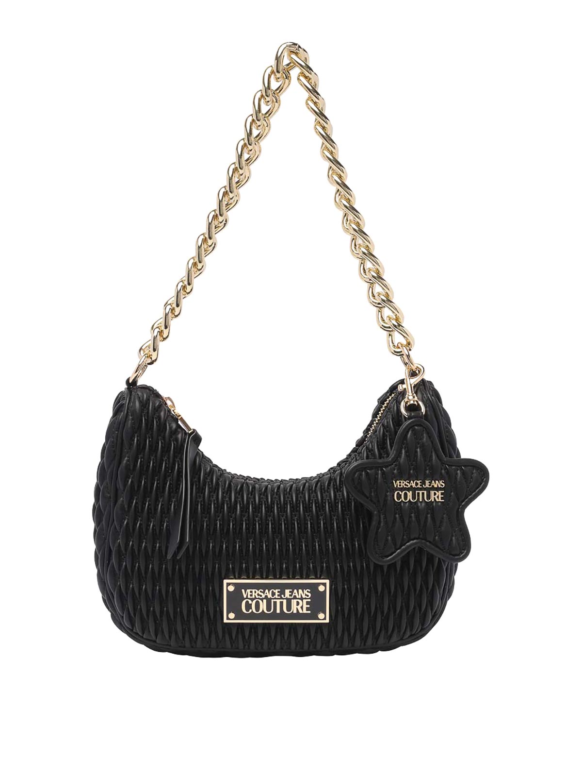 Versace Jeans Couture Logo Shoulder Bag In Black