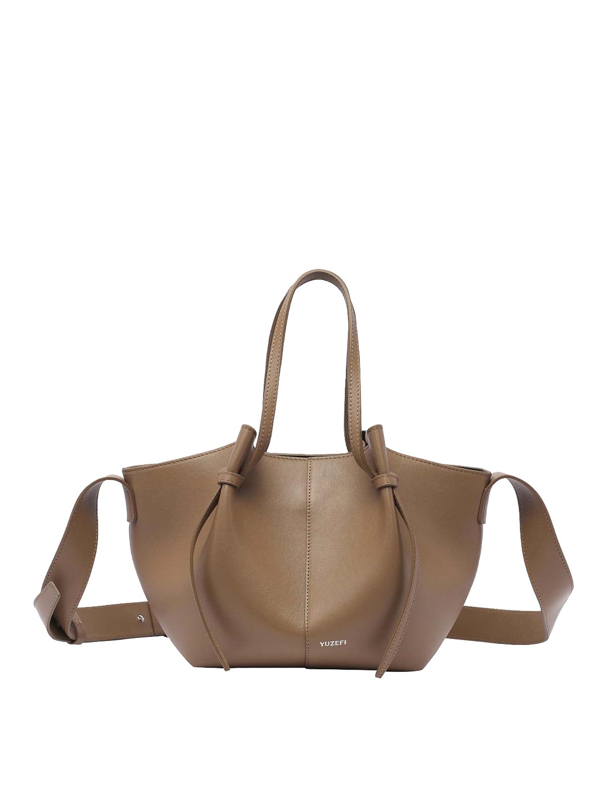 Yuzefi Square mochi crossbody bag - Beige - Women|YUZPF23HBSML012