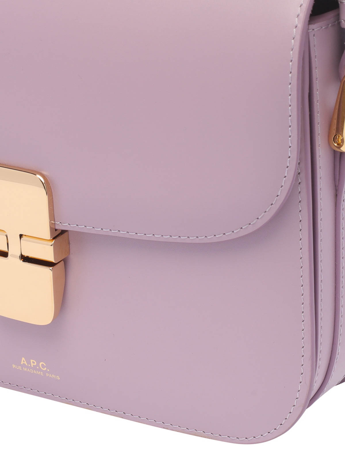 A.P.C. Grace Small Shoulder Bag In Lilla Leather