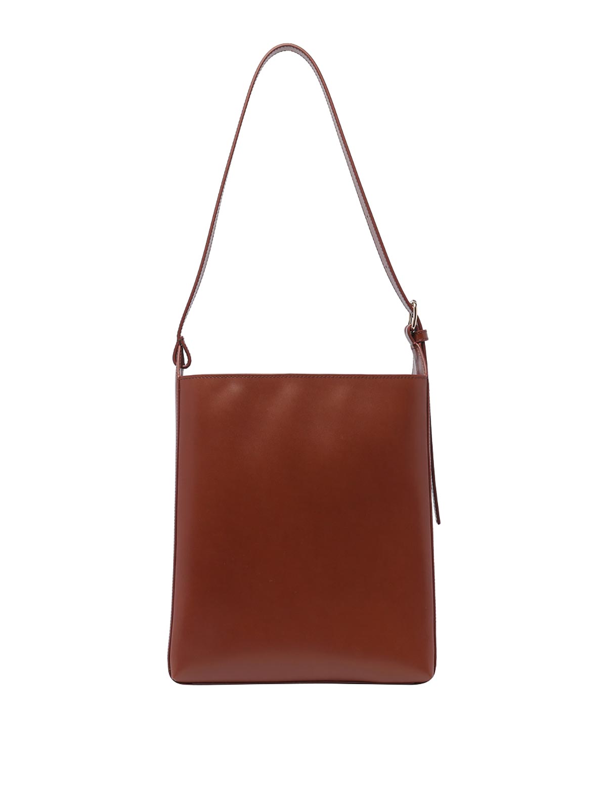 Shop Apc Sac Virginie Shoulder Bag In Brown