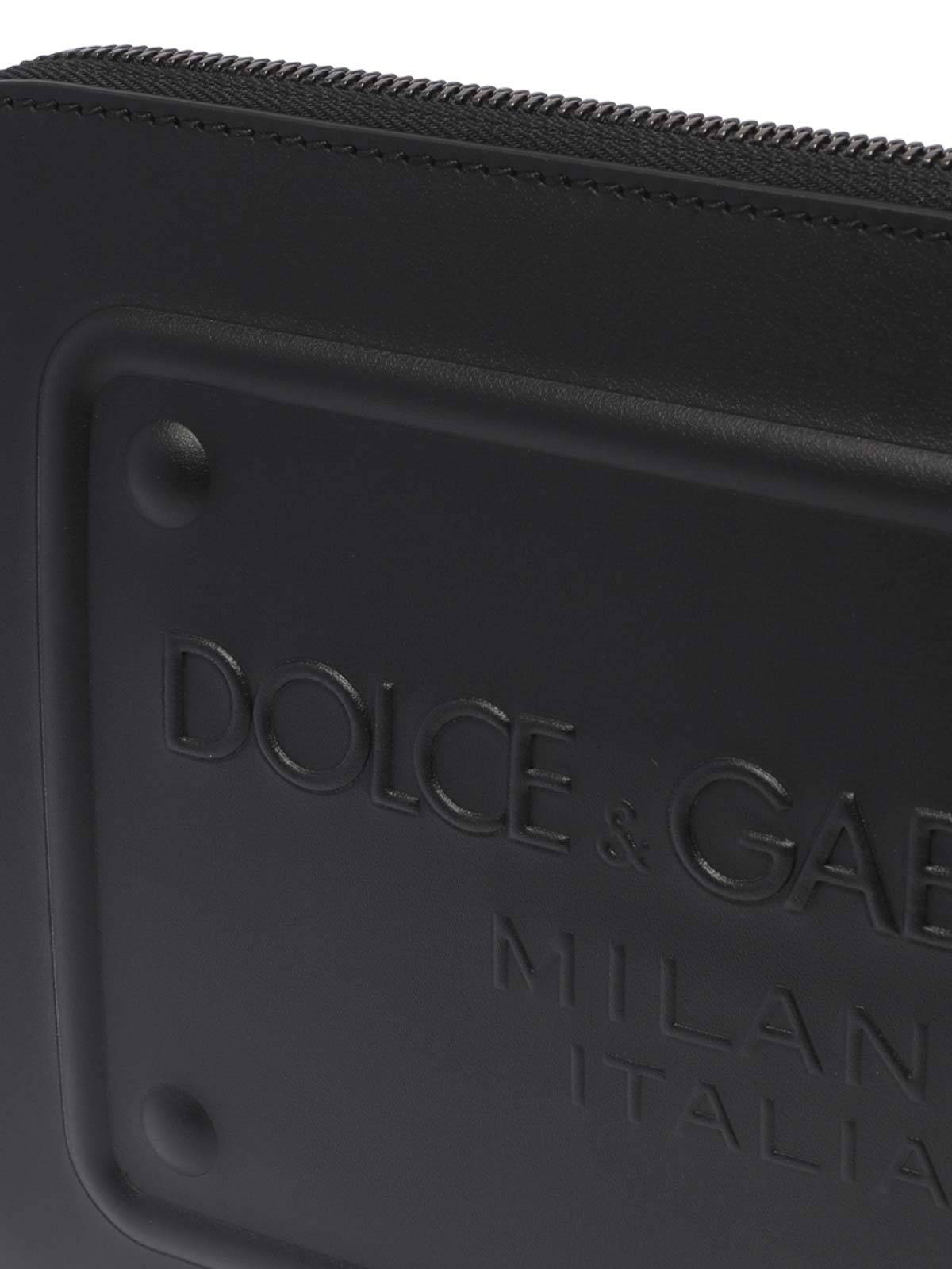 Dolce & Gabbana Metallic Leather Pochette