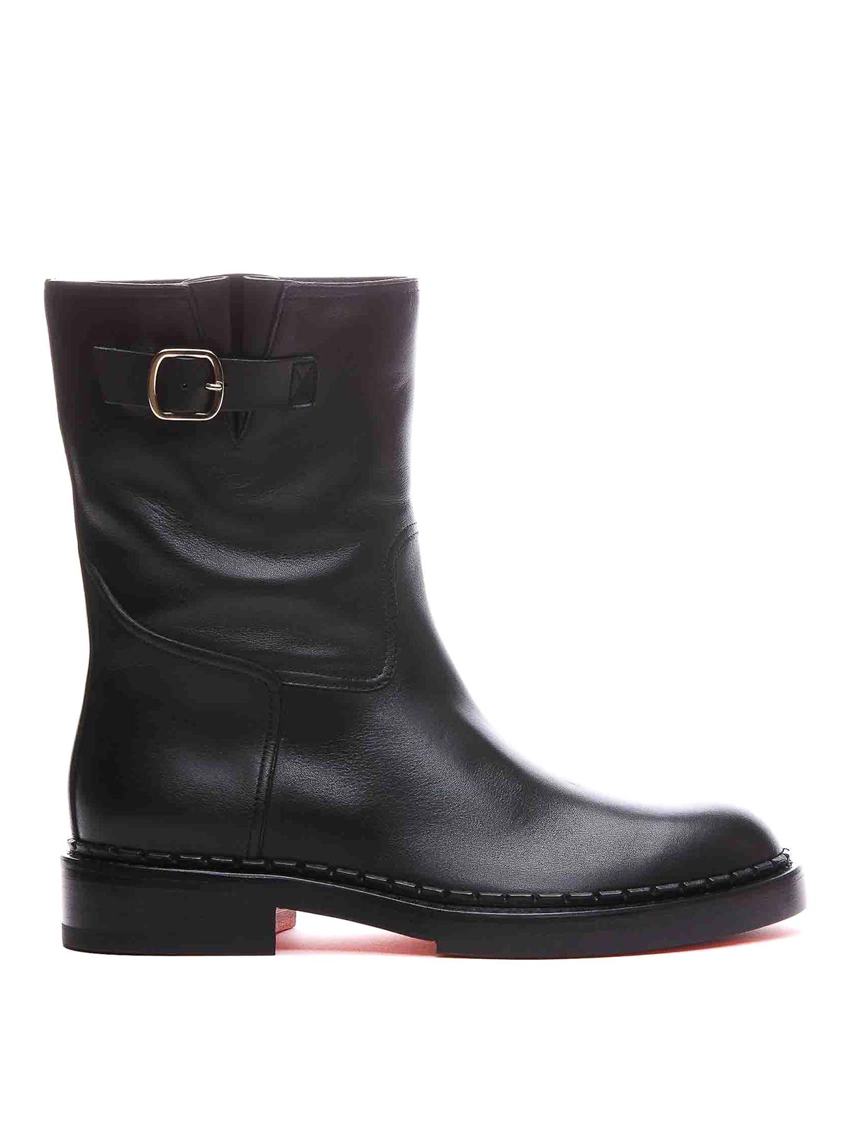 Shop Santoni Ankle Boots In Black