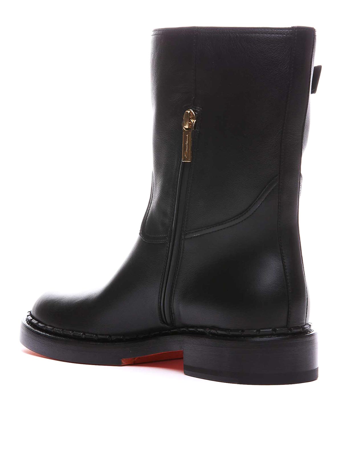 Santoni アンクルブーツ - 黒|WSAL70562BJ2TLGAN01 | THEBS