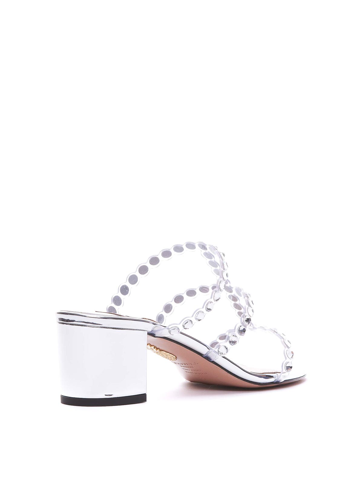 Aquazzura Tequila plexi sandal 50 - Silver - Women