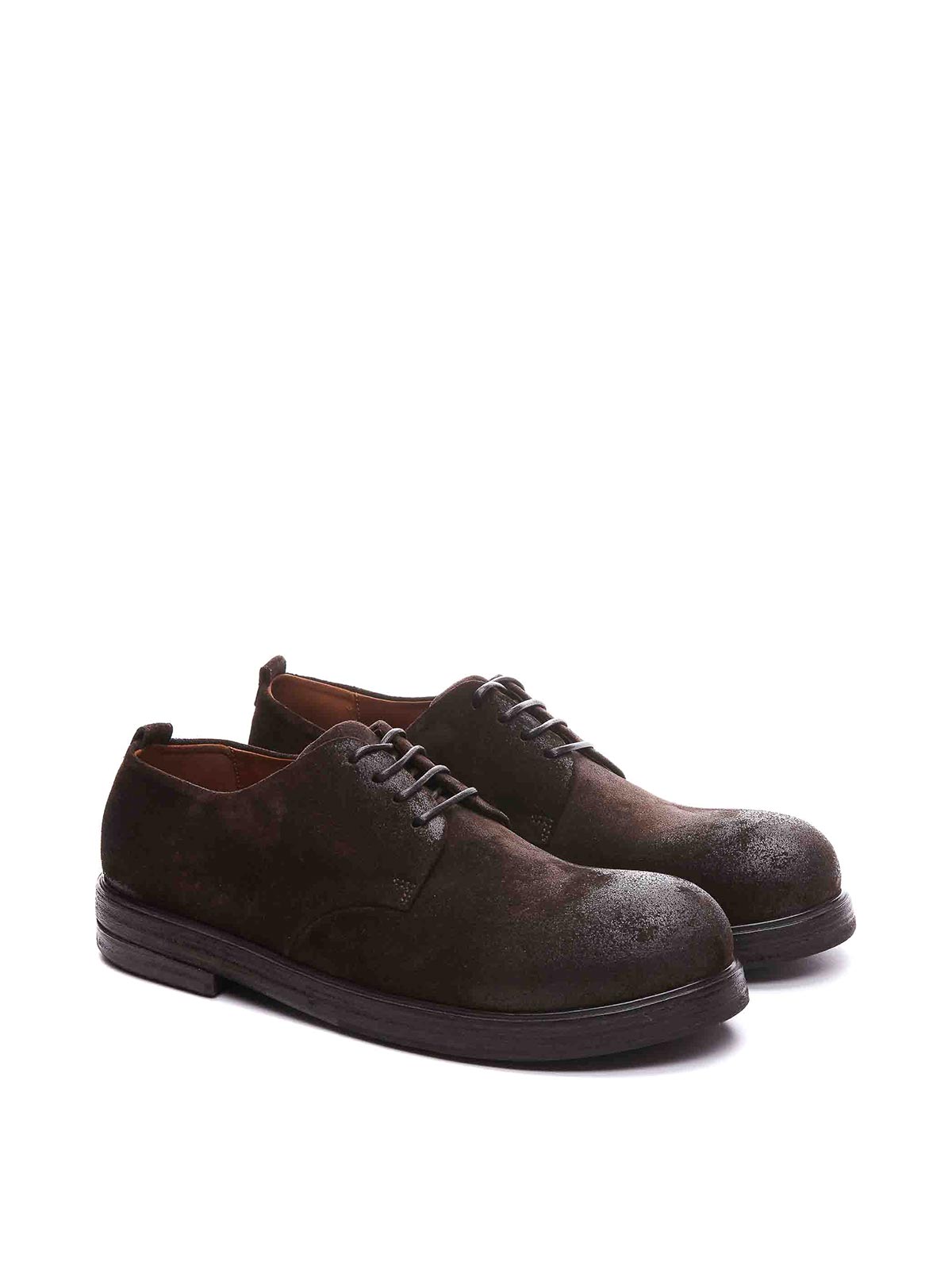 Shop Marsèll Zucca Derby Lace Up Shoes In Brown