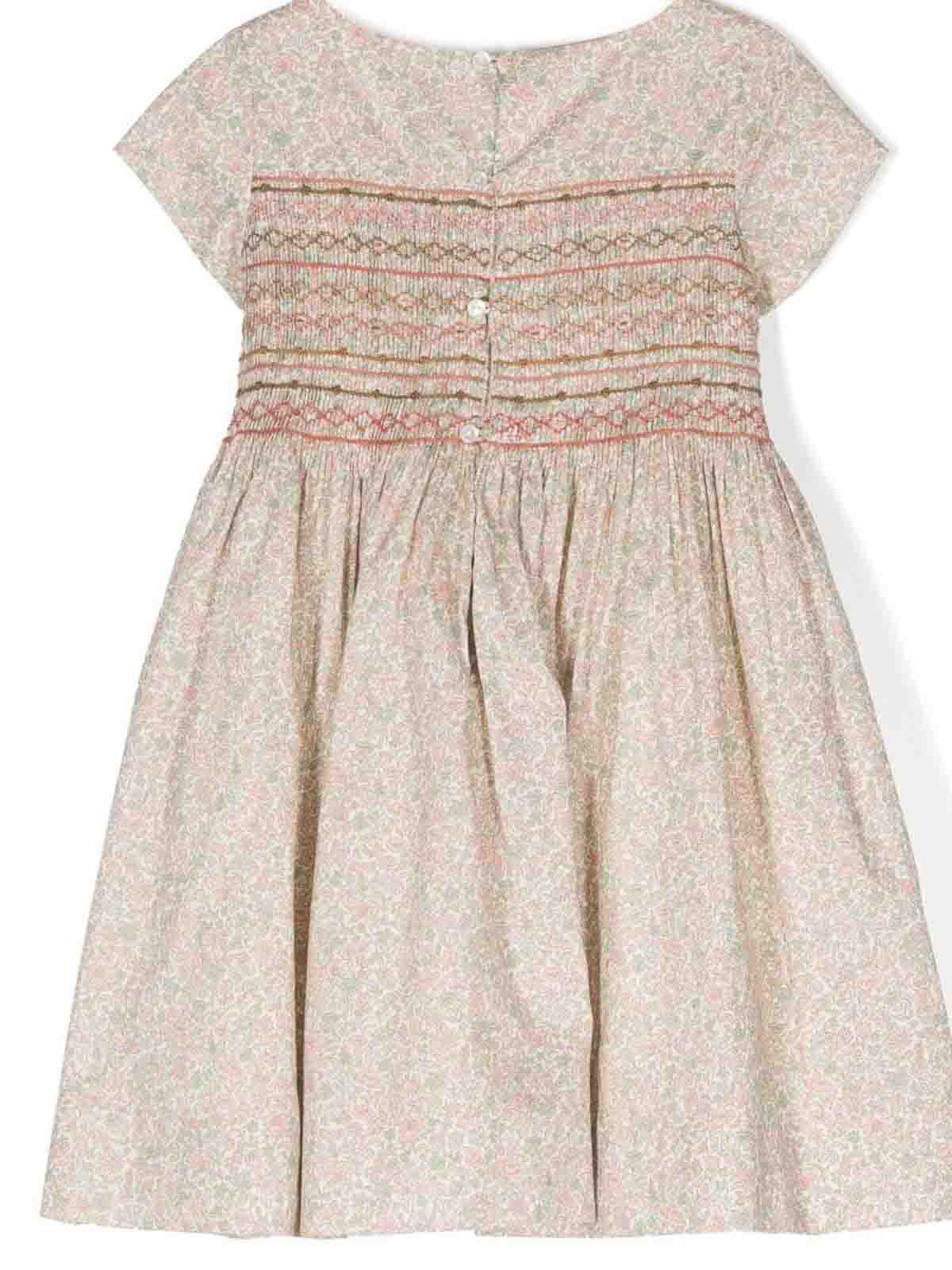 Knee length dresses Bonpoint - Liberty print cotton girl bonpoint dress ...