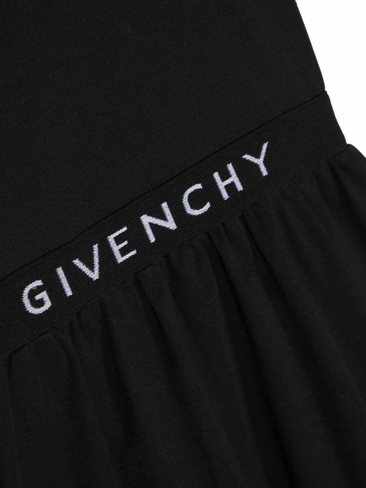 Givenchy Black cotton jersey girl givenchy dress|H1233109B Givenchy Black cotton jersey girl givenchy dress|H1233109B
