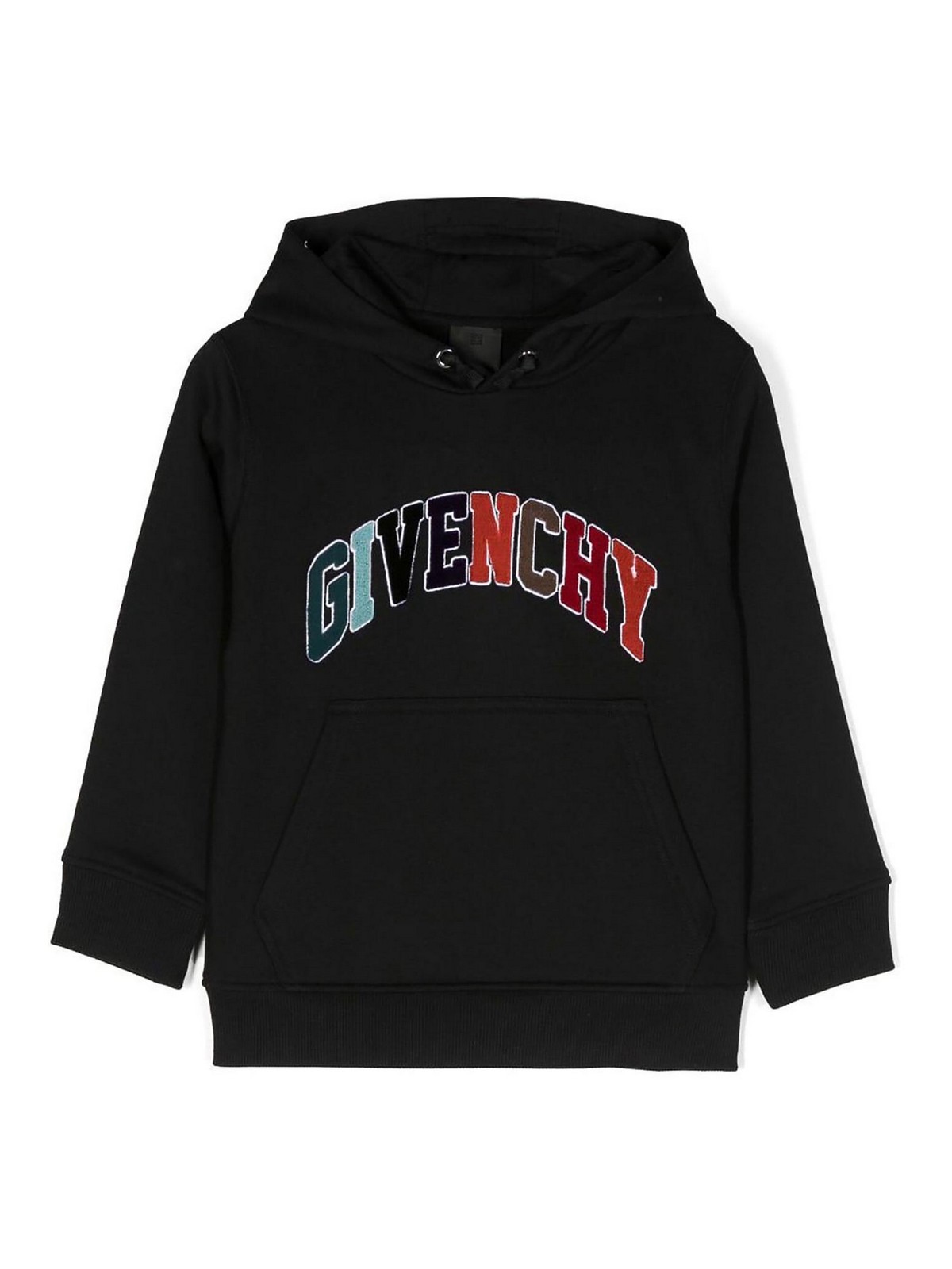Givenchy Kids' Black Cotton Blend Boy  Hoodie