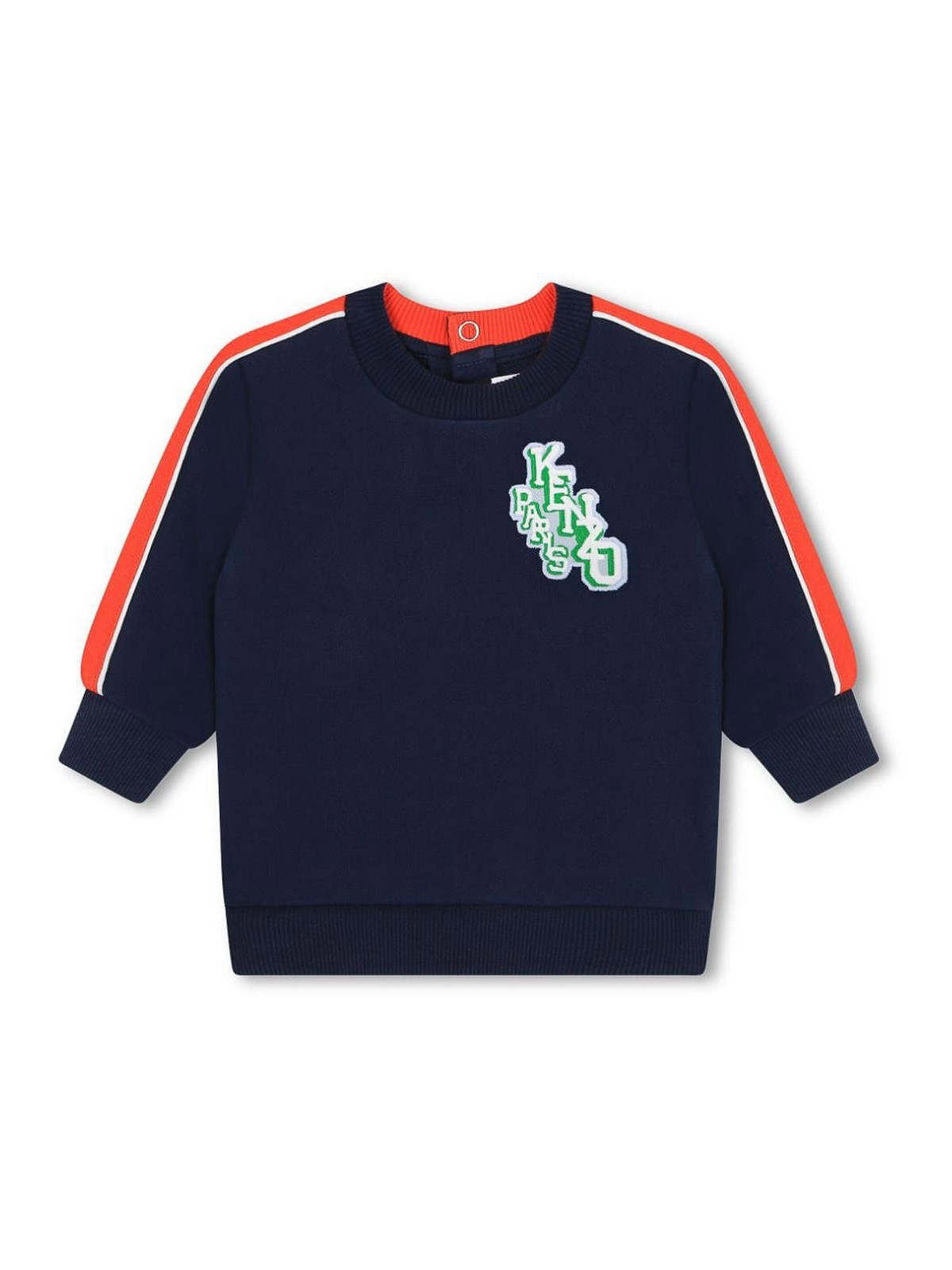 Kenzo Kids' Navy Blue Cotton Baby Boy  Sweatshirt