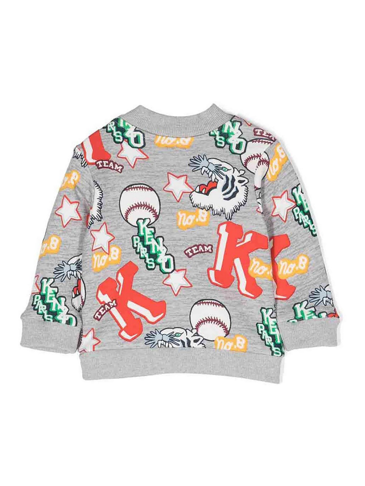 Kenzo Kids' Grey Cotton Baby Boy  Sweatshirt