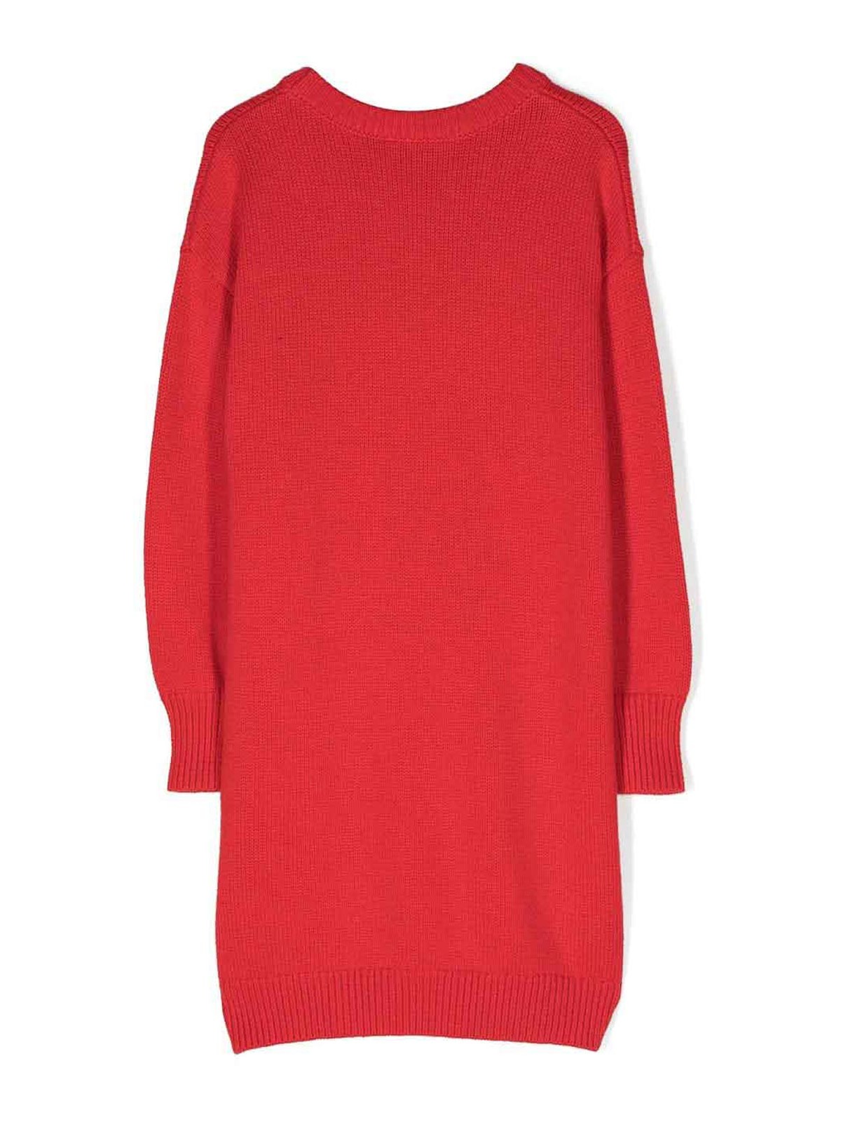 kenzo knit dress Kenzo Pre-Owned Tiger Embroidered Sweater Dress | Grey