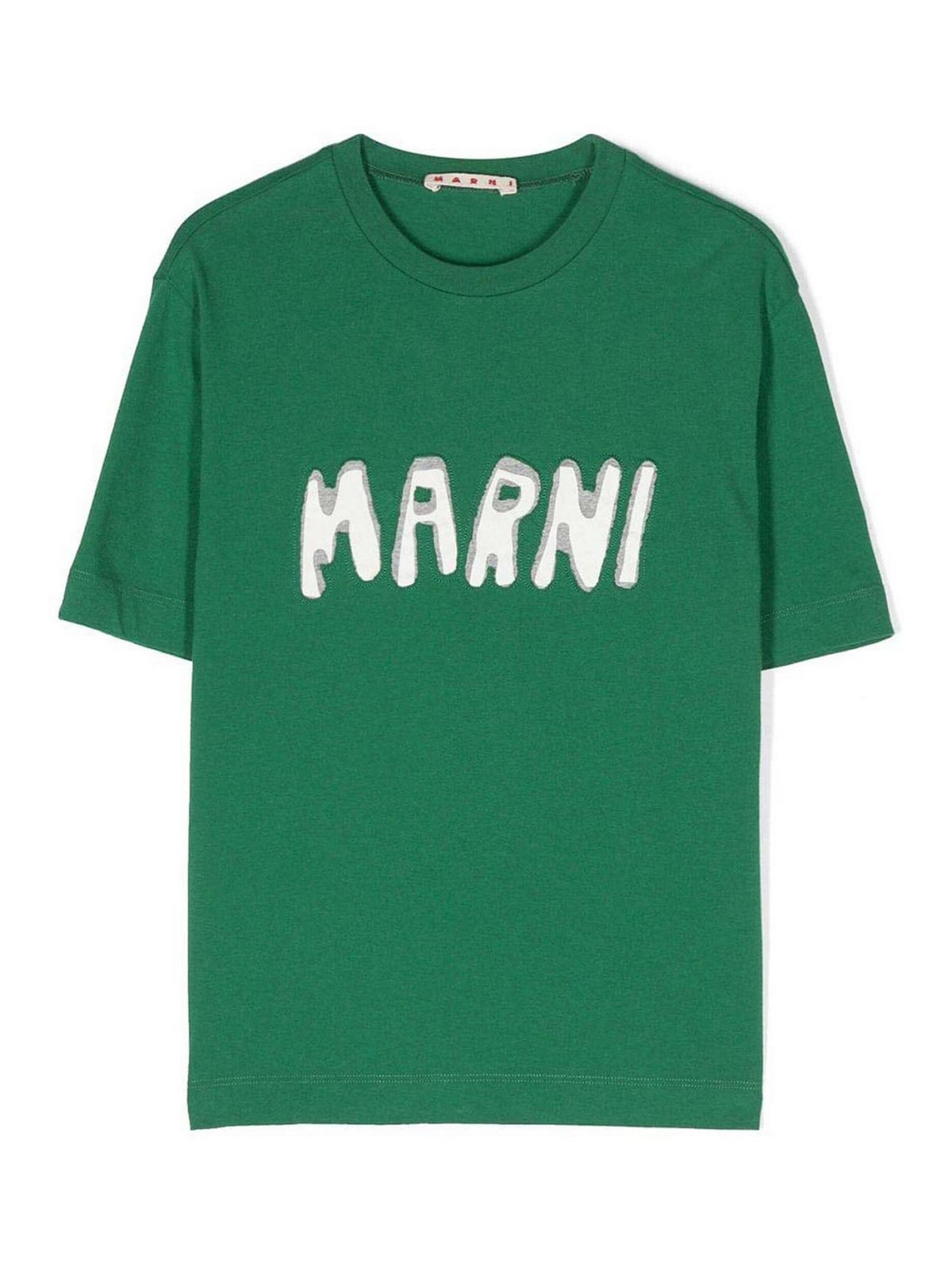 Marni Green cotton jersey boy marni t-shirt|M00921M00NE0M523