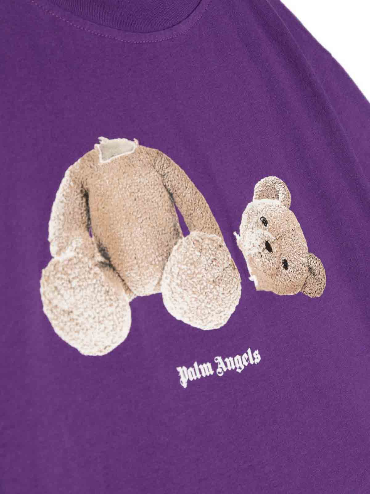 Palm Angels T-Shirt Violet Violet PBAA003C99JER0013760