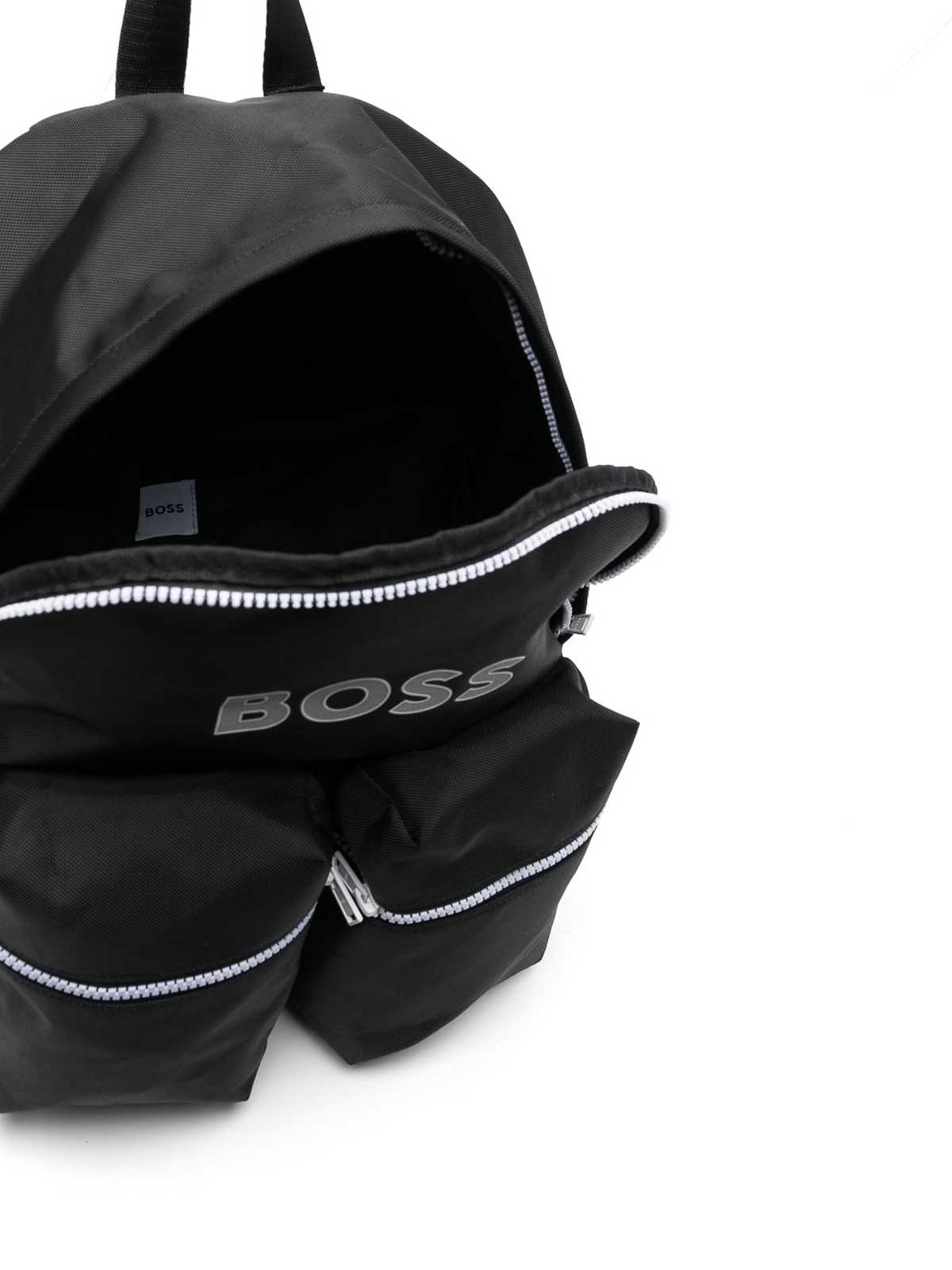 Totes bags Hugo Boss - Black nylon boy hugo boss backpack - J2041109B
