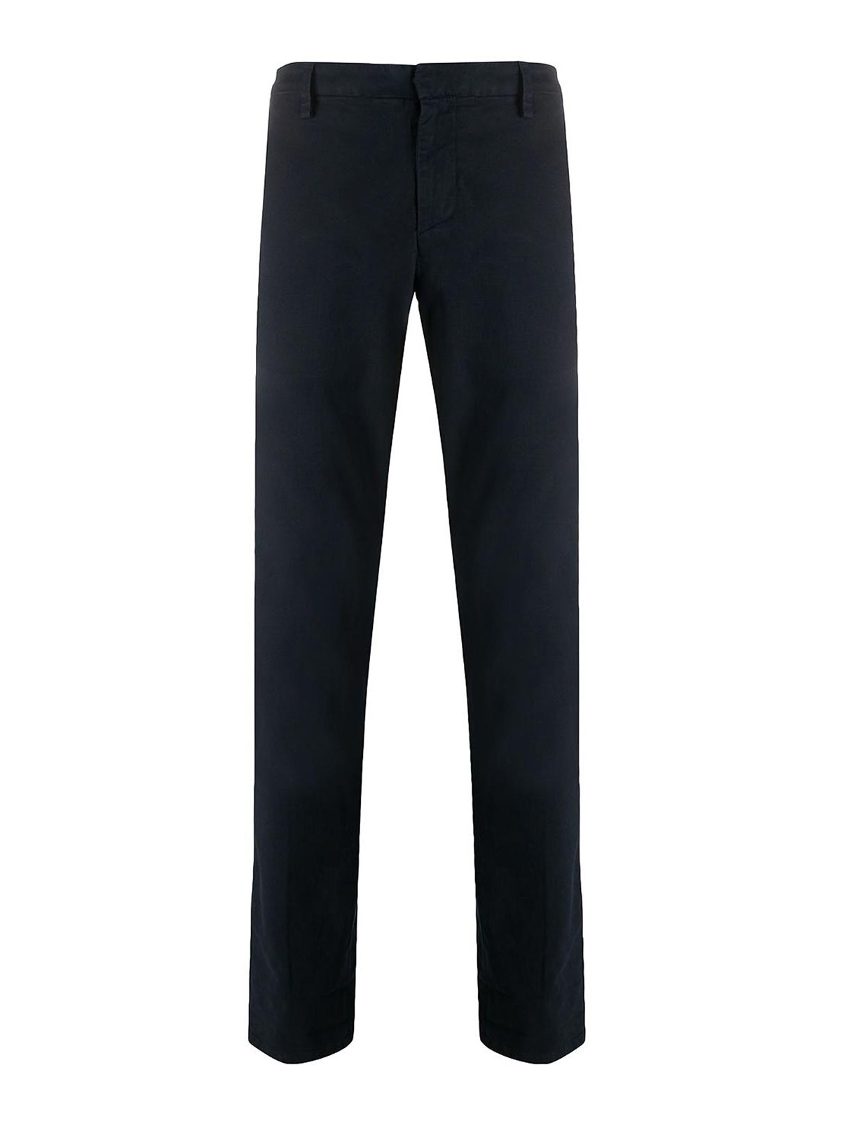Dondup Blue Stretch-cotton Trousers