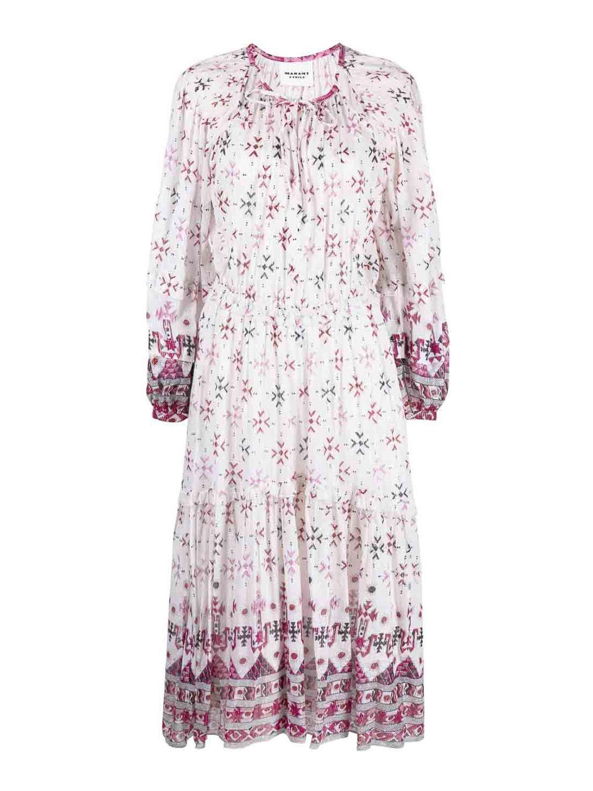 Isabel Marant Etoile Fratela Printed Voile Midi Dress