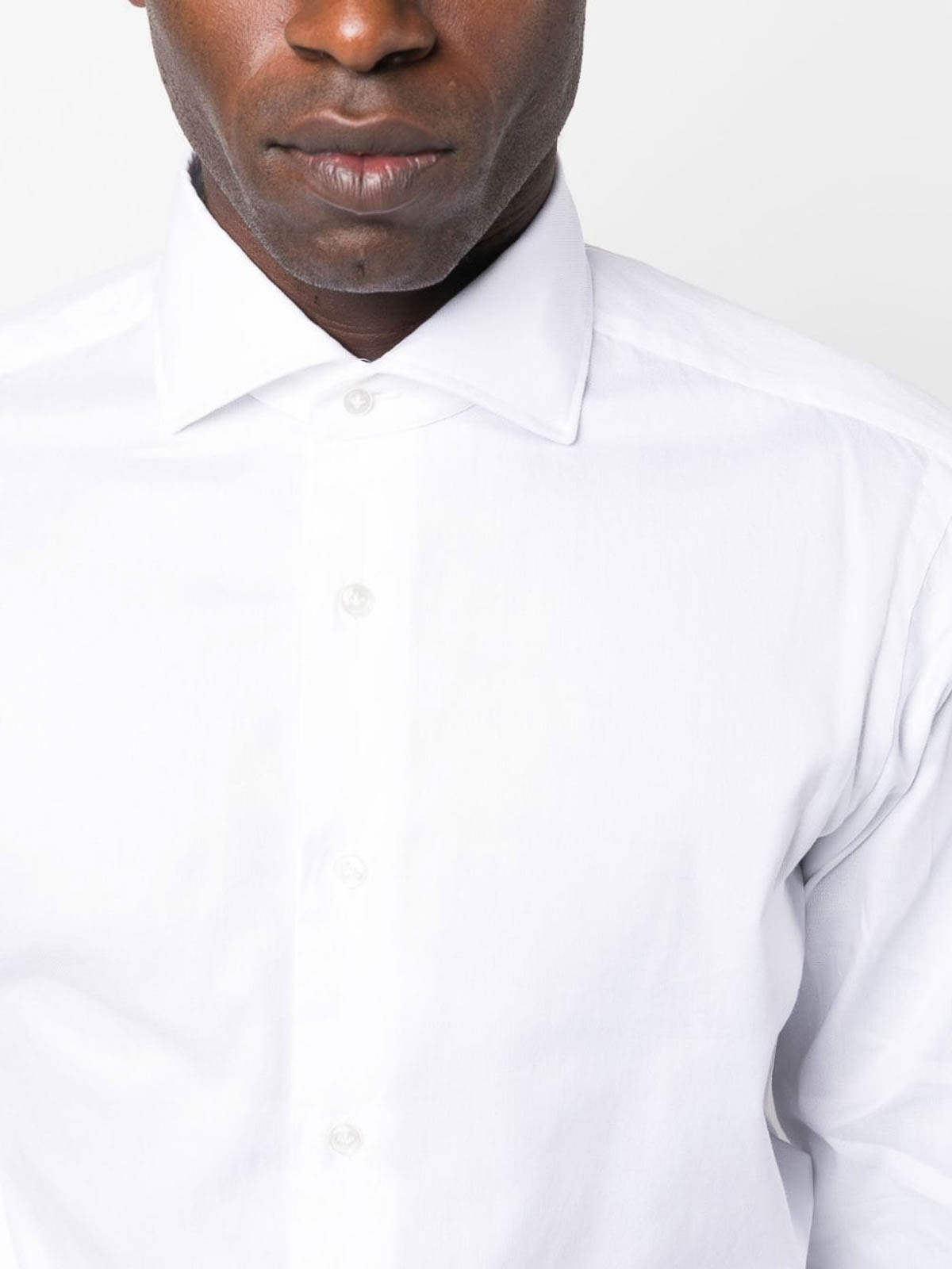 Shirts Barba White spreadcollar shirt K1U13P01PZ5009U0001