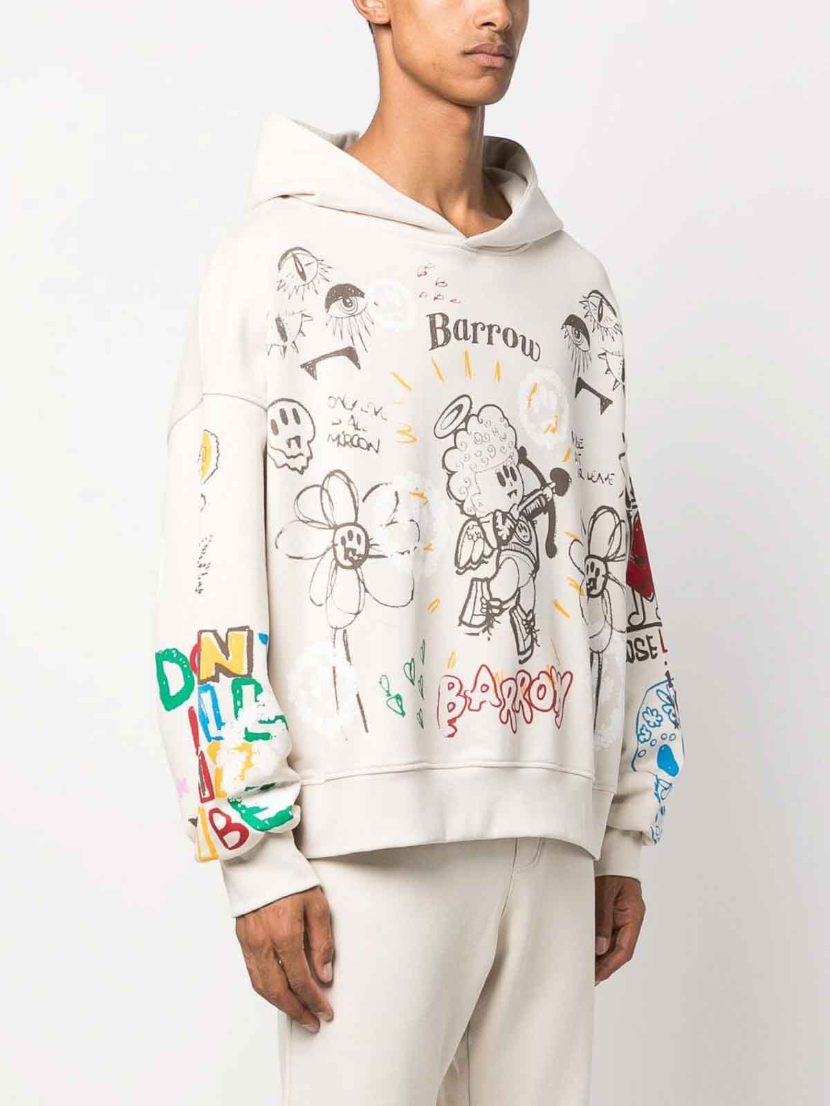 graphic-print cotton hoodie, AMIRI