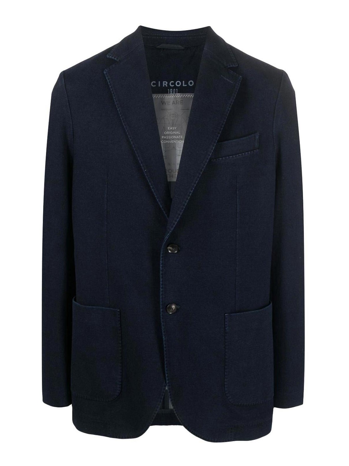 Circolo 1901 Cotton-blend Blazer In Blue