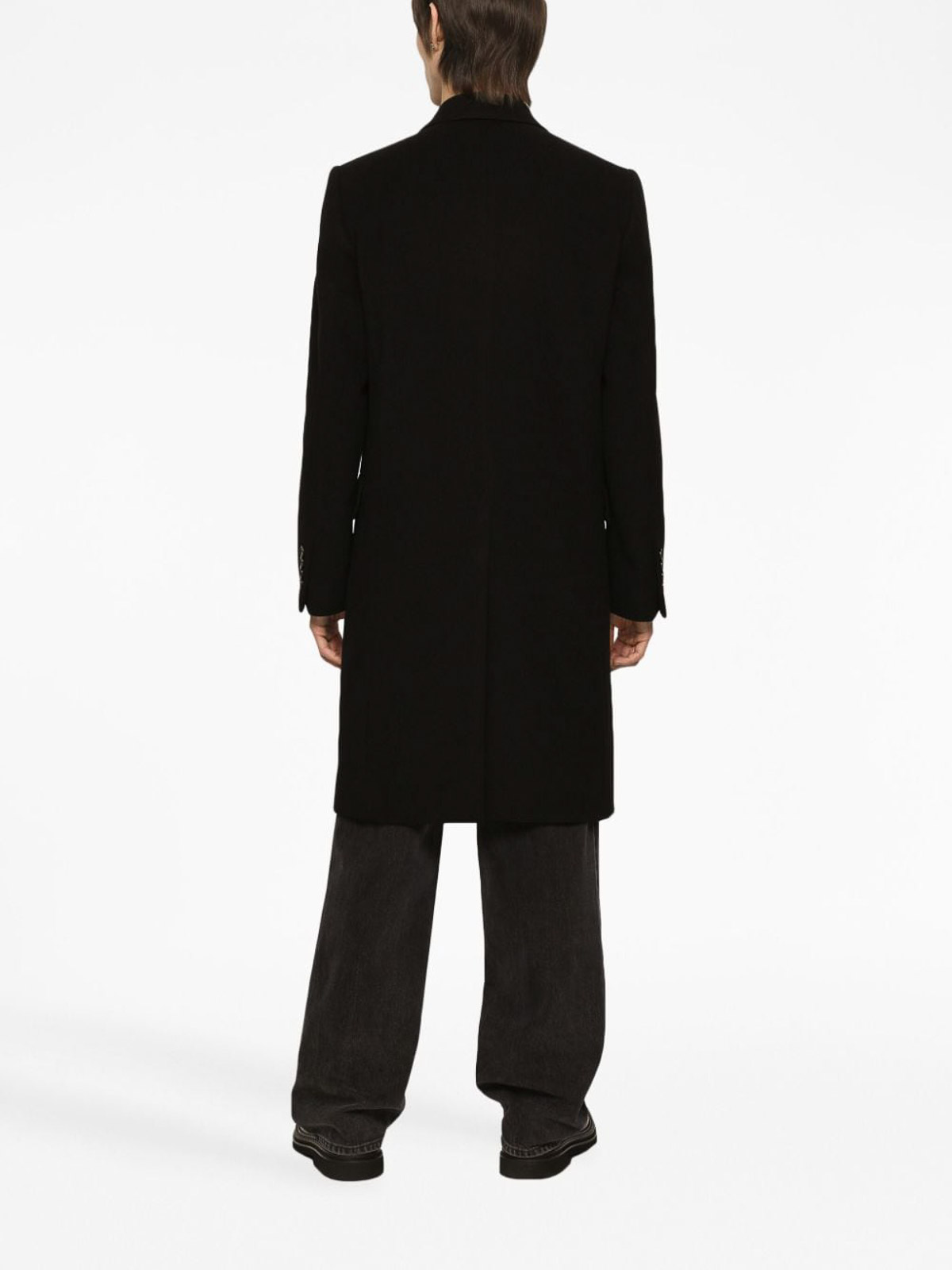 Short coats Dolce & Gabbana - Double-Breasted Wool Coat - G038GTFUM8XN0000