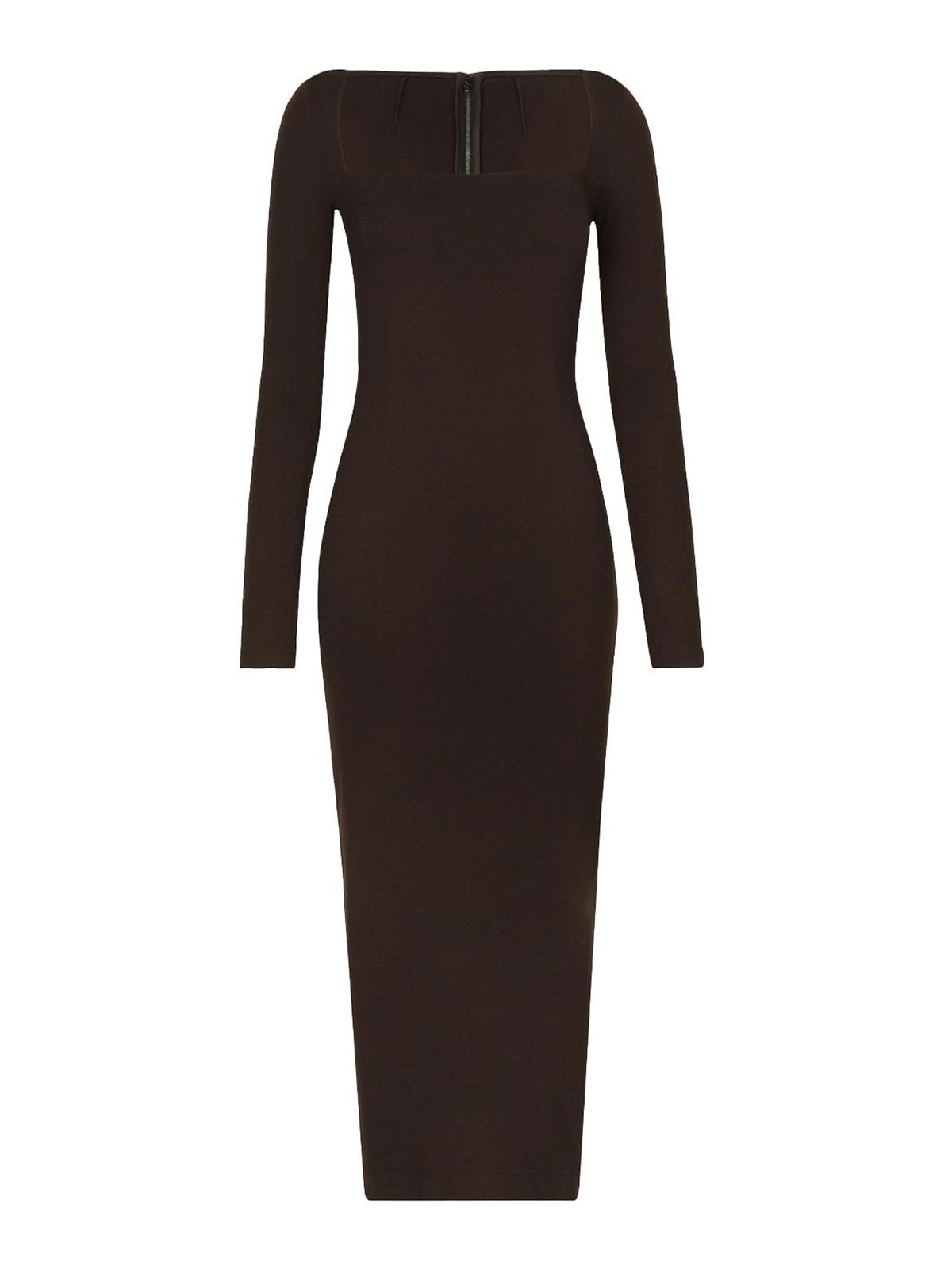 Shop Dolce & Gabbana Vestido Midi - Negro In Black