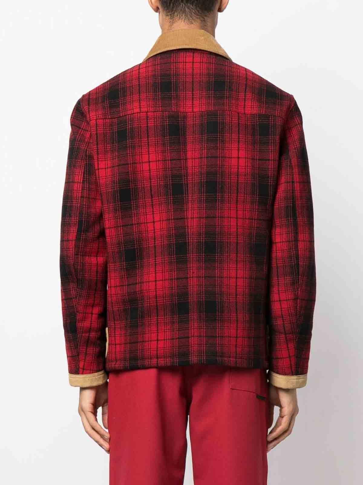 Shop Fay 4 Ganci  Archive Jacket In Red