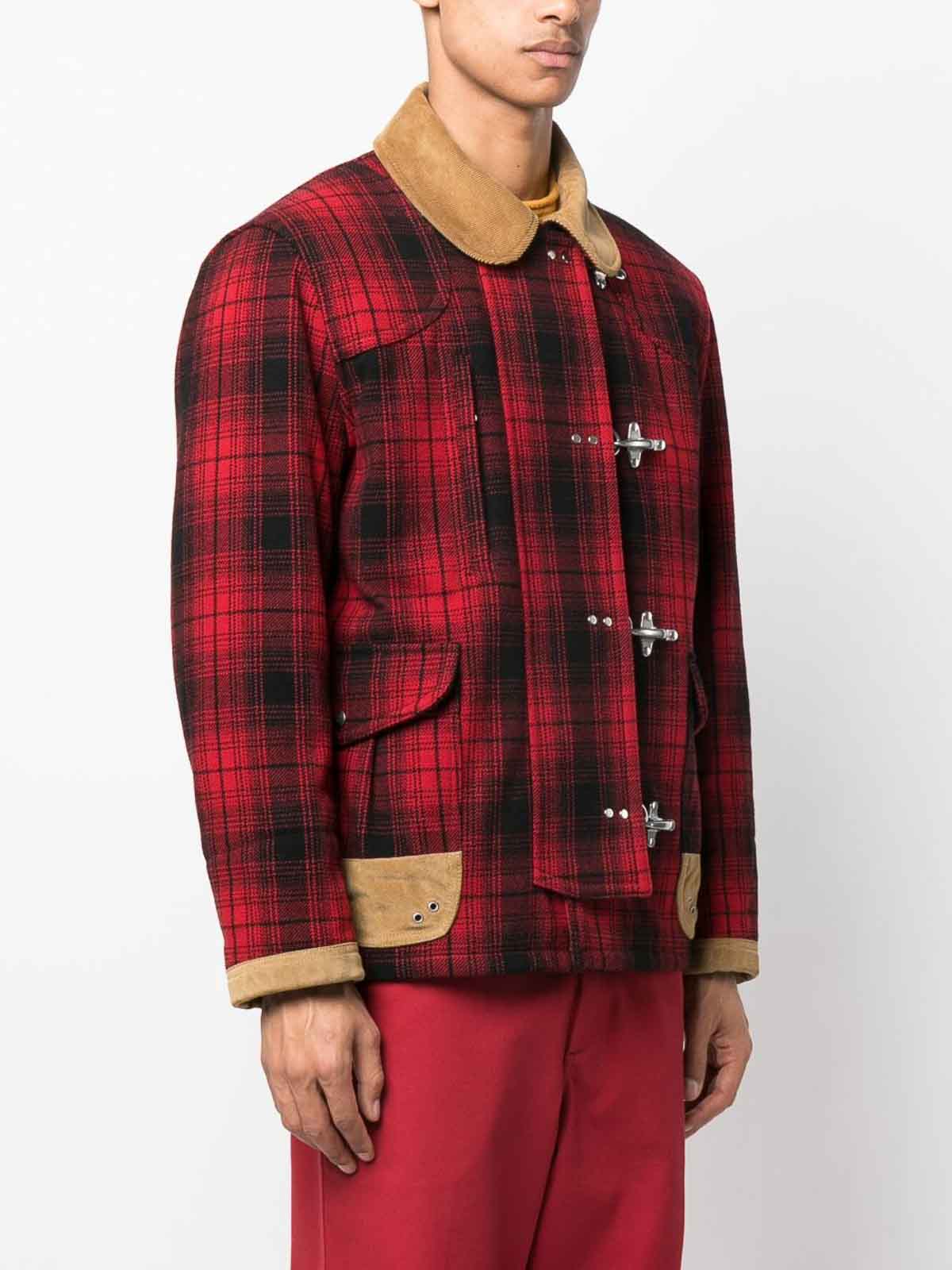 Shop Fay 4 Ganci  Archive Jacket In Red