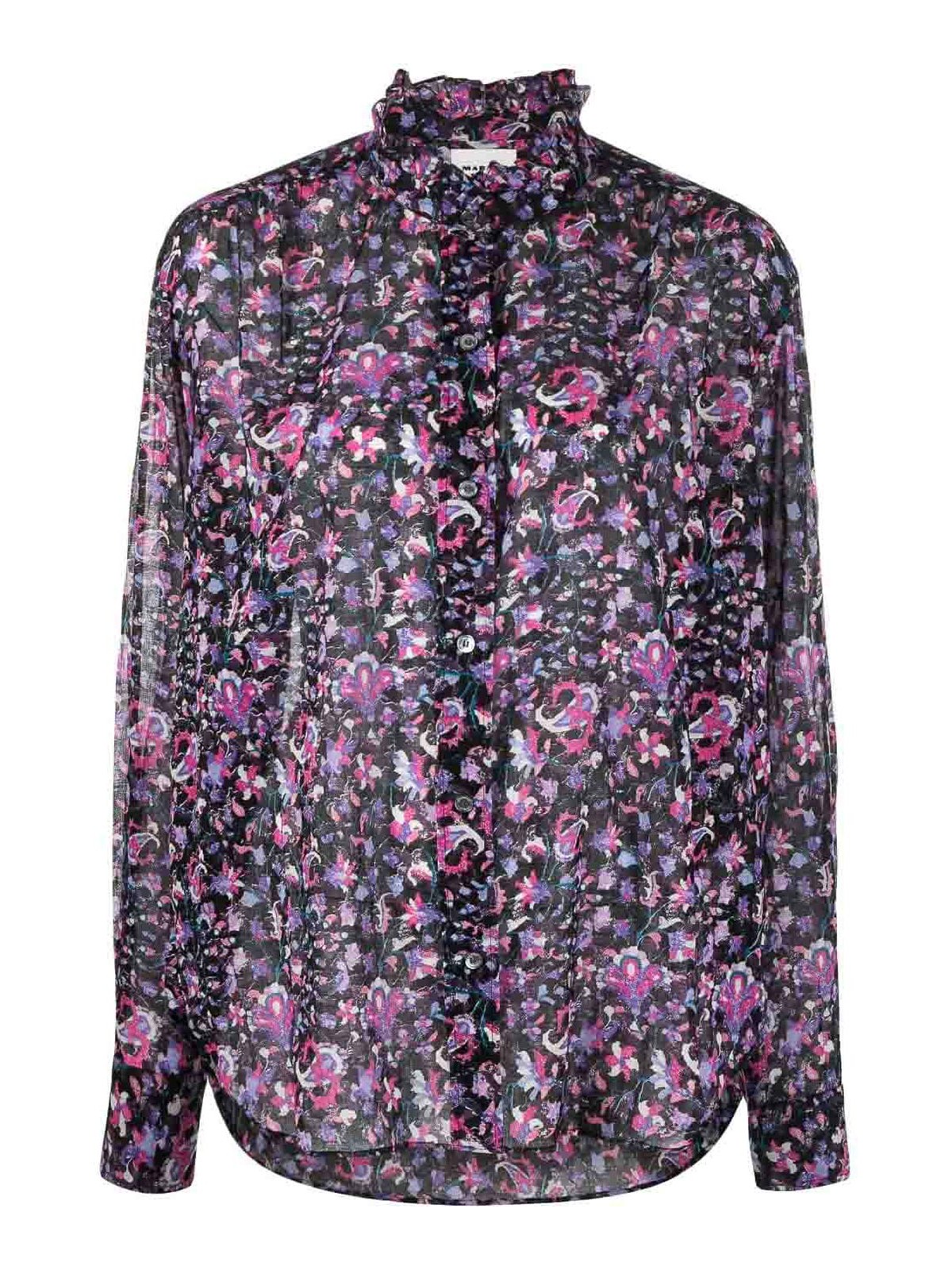 値下げ中！Isabel Marant ETOILE マルチカラー長袖シャツ Isabel Marant ETOILE マルチカラー長袖シャツ