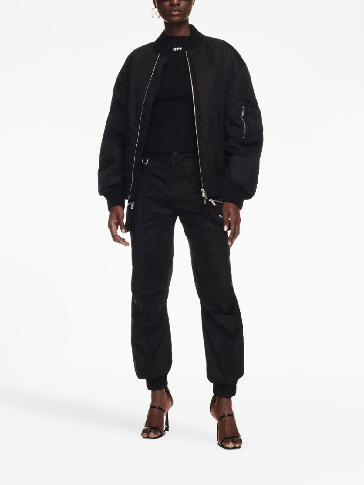 Shop Off-white Bomber Jacket In Negro