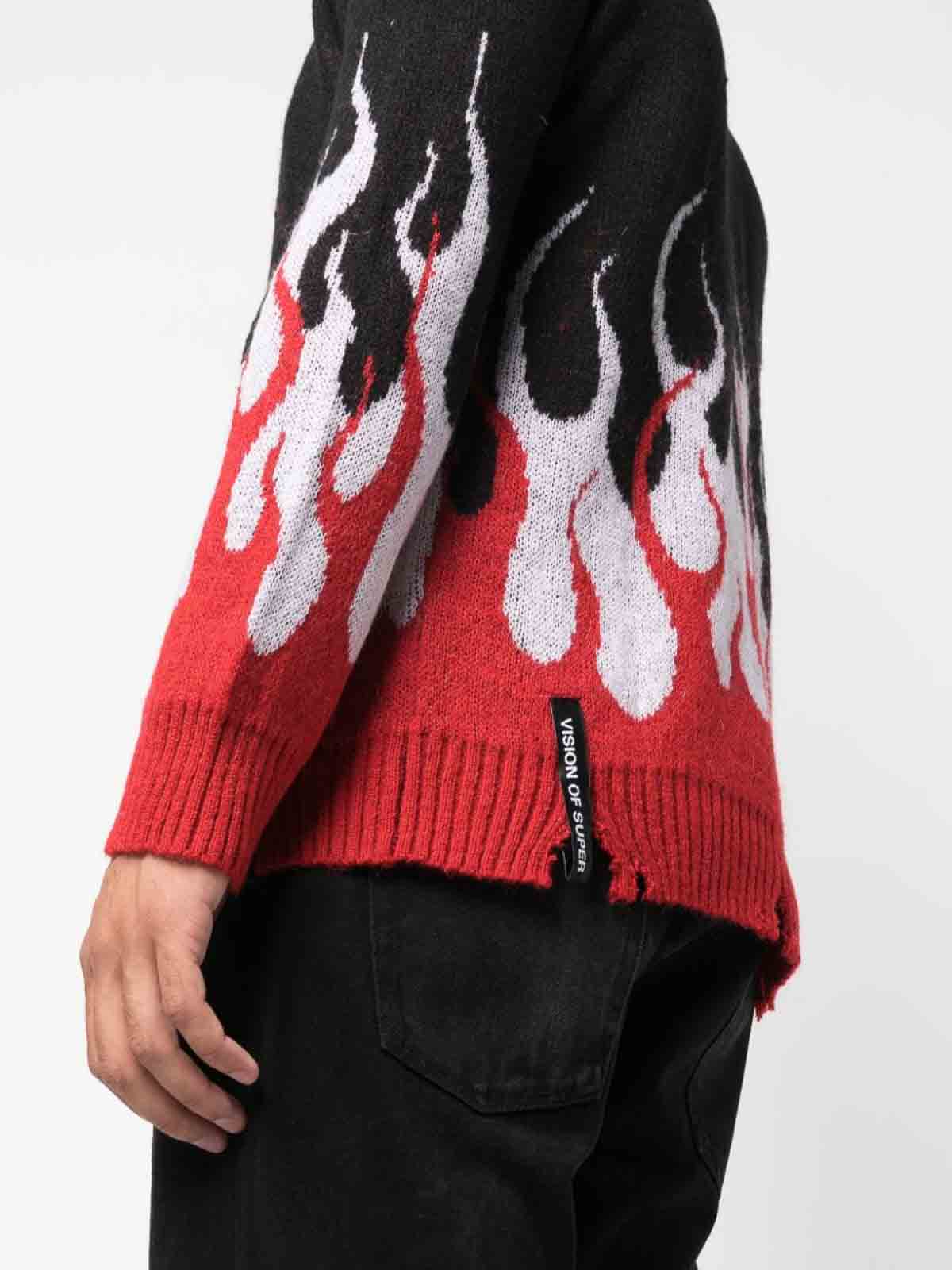 Versace Crocodile-pattern Cable-Knit Jumper - Black