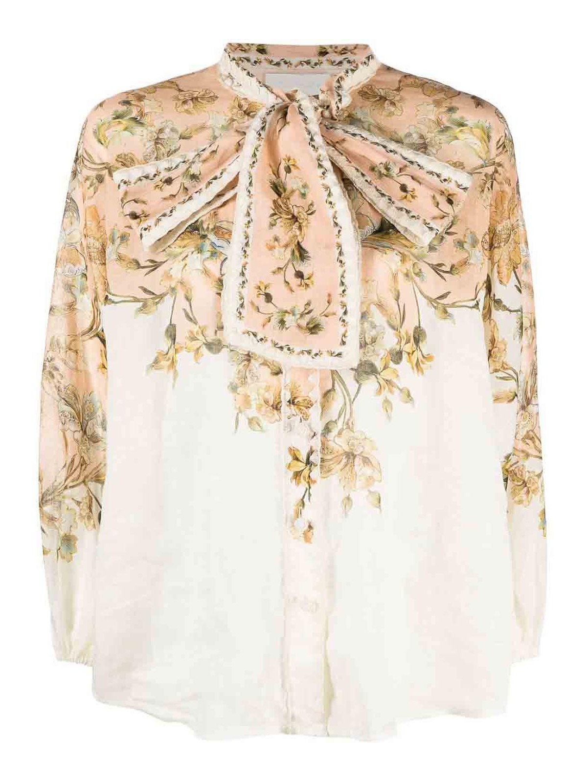Shop Zimmermann Top - Color Carne Y Neutral In Nude & Neutrals