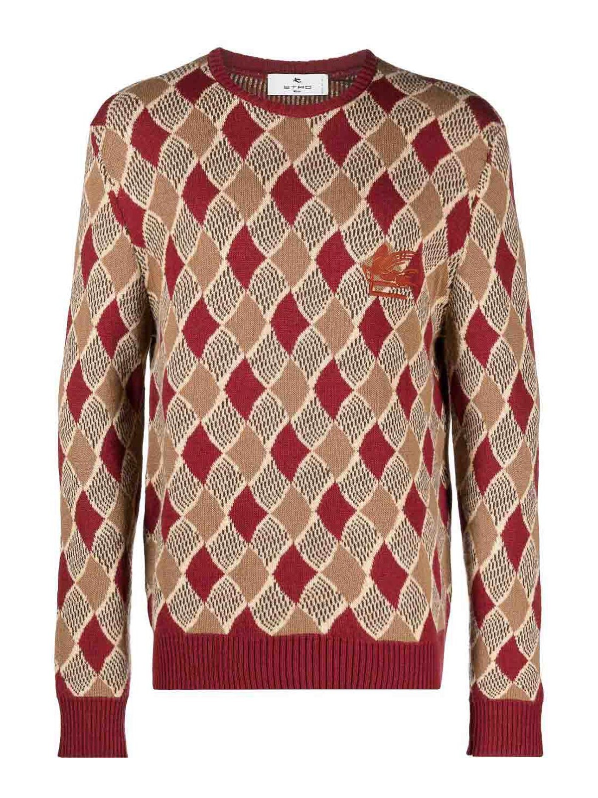 Diamond pattern jumper on sale mens