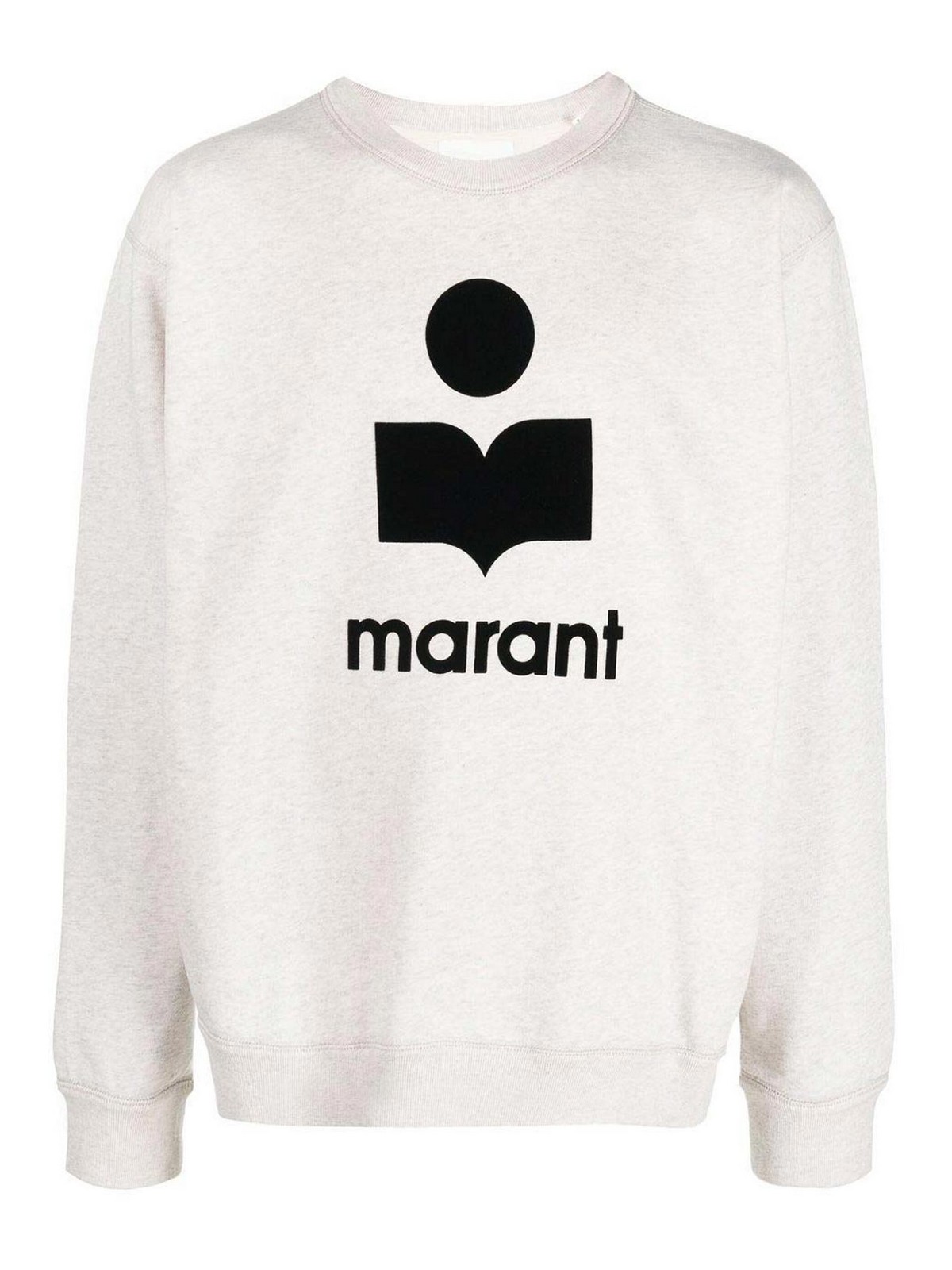 Isabel Marant Logo Patch Sweatshirt In Beige