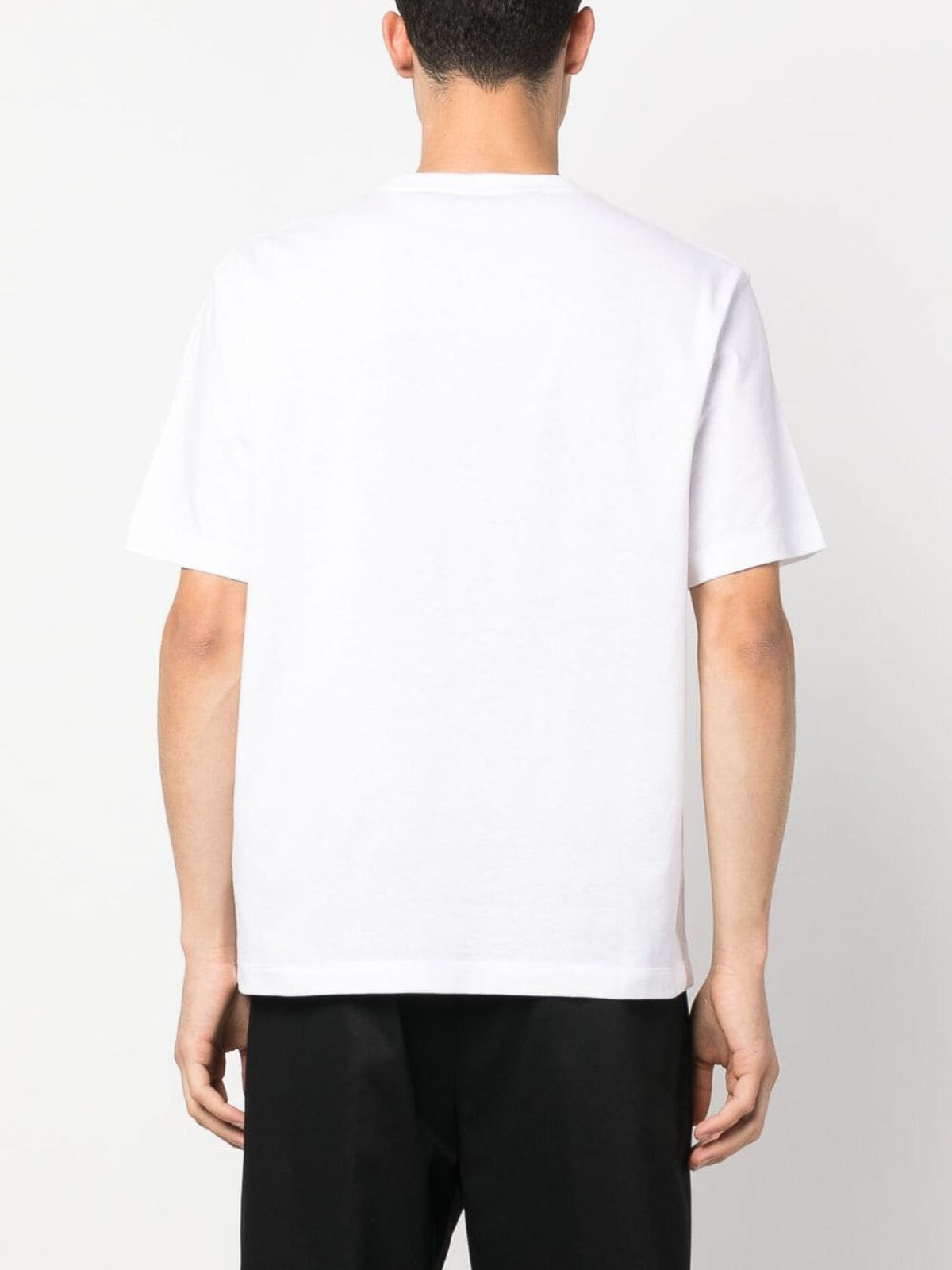 Shop Palm Angels Logo-tape T-shirt In White