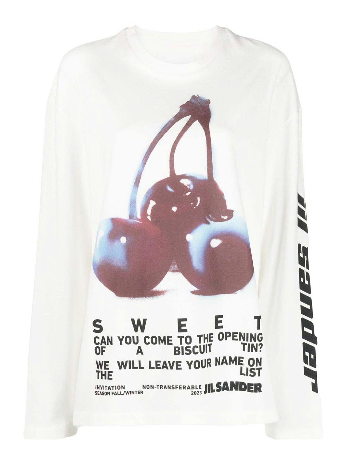 Crew necks Jil Sander - Graphic-Print Long-Sleeve T-Shirt