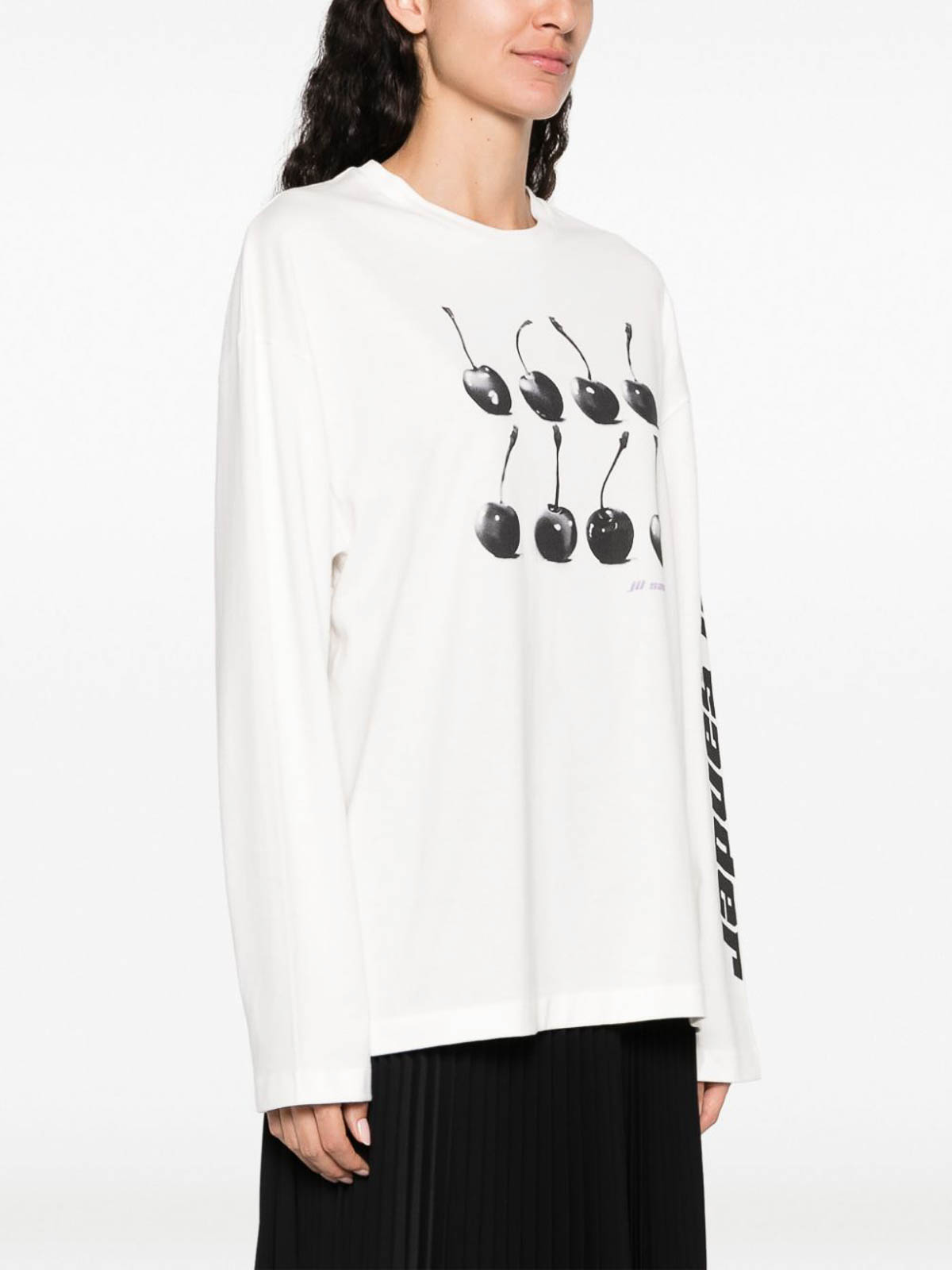 Crew necks Jil Sander - Long-Sleeve Cotton T-Shirt