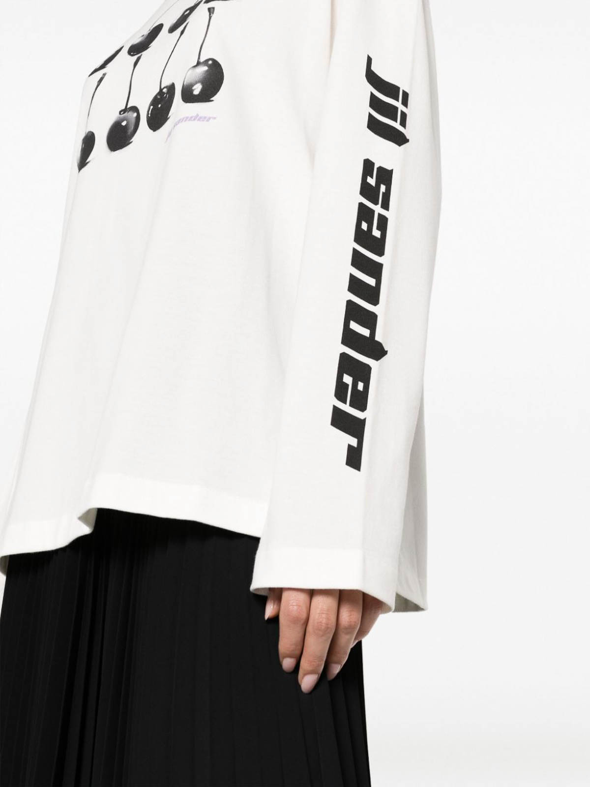 Crew necks Jil Sander - Long-Sleeve Cotton T-Shirt