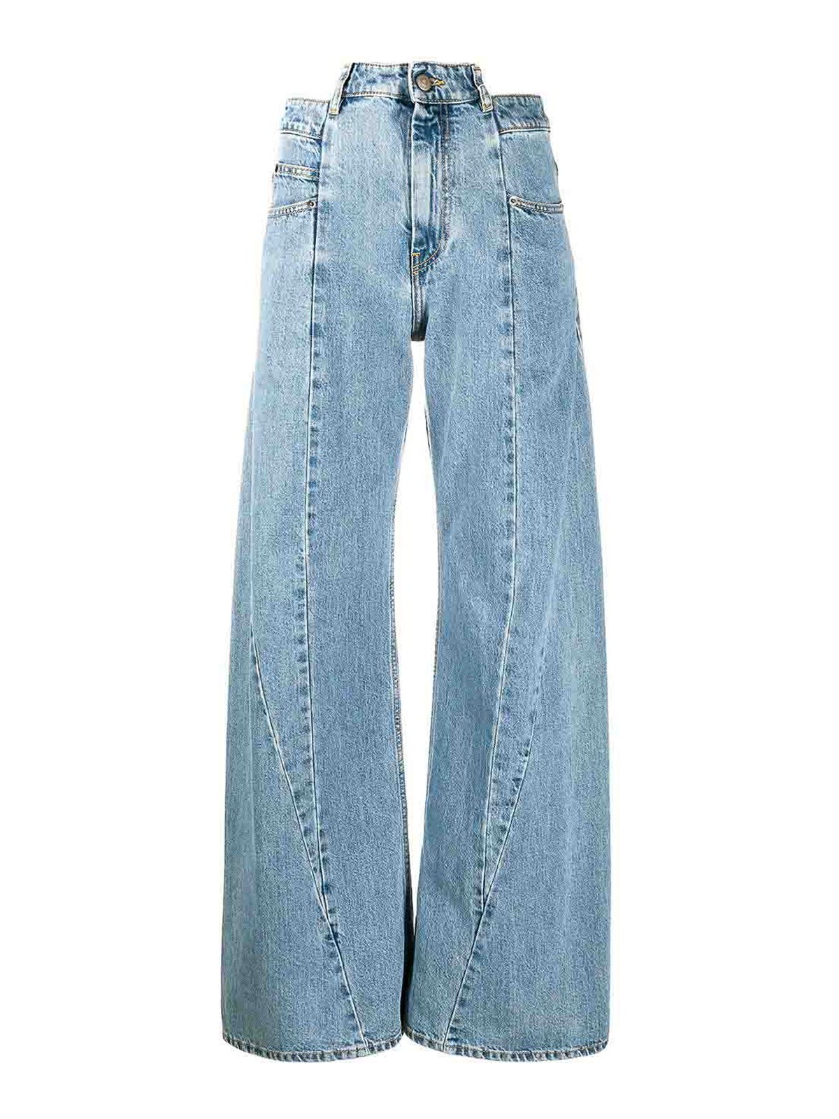 Bootcut jeans Maison Margiela - Distressed Wide-Leg Jeans ...