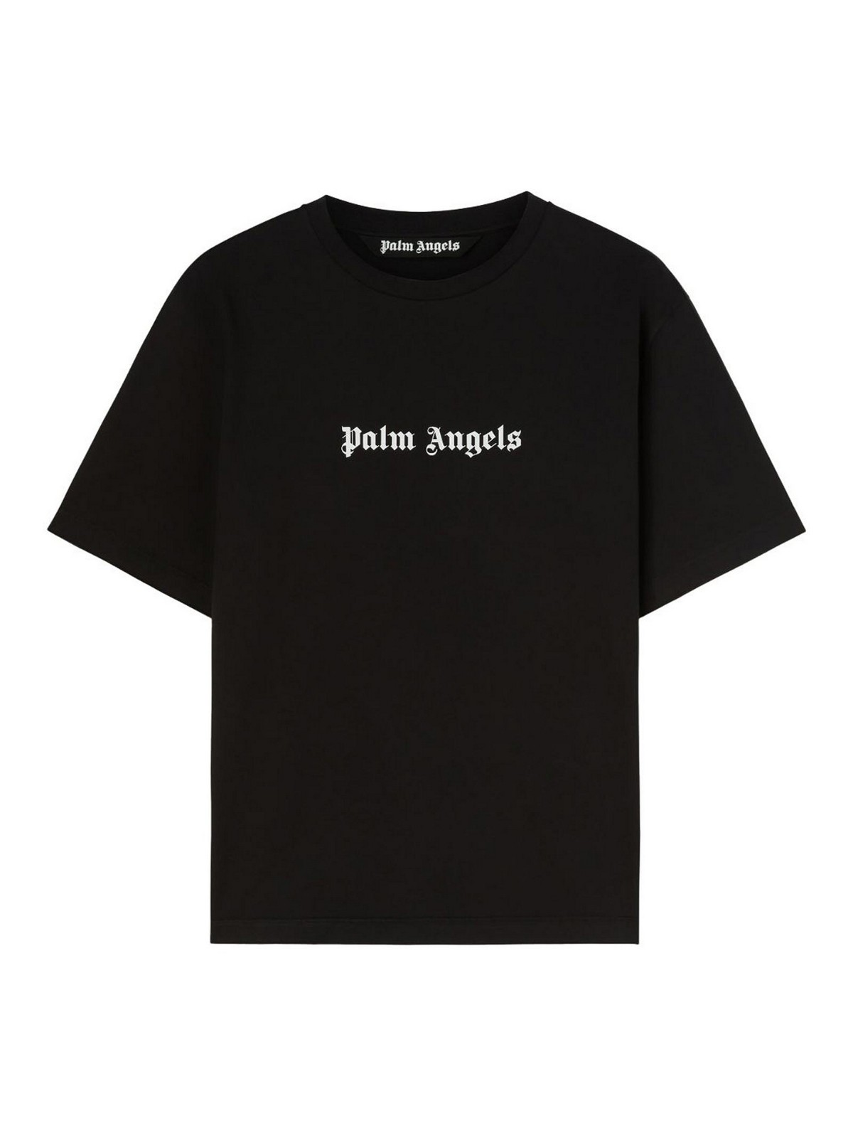 Palm Angels Logo-print Tee In White